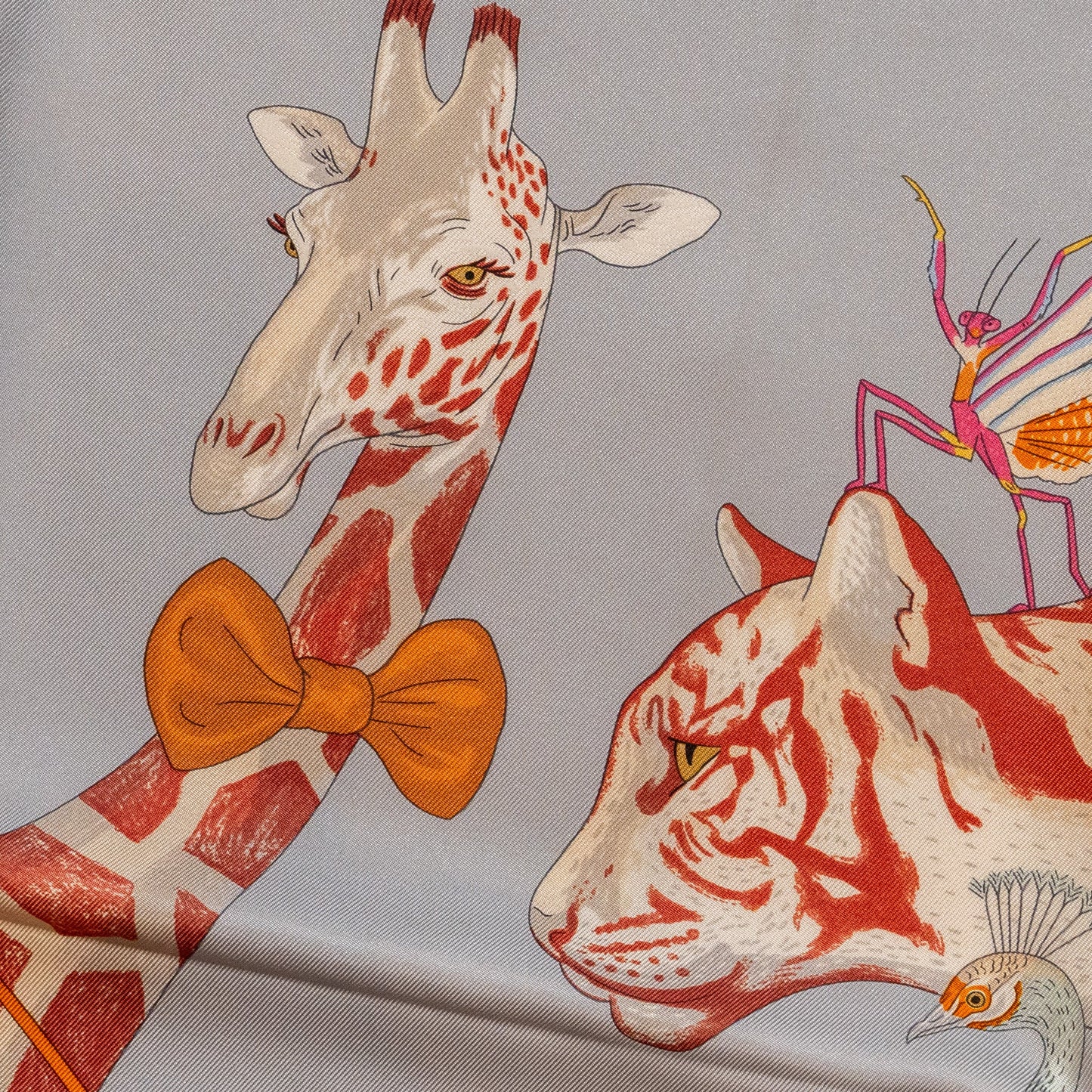 Hermes 90cm Hermes story silk scarf multicolour