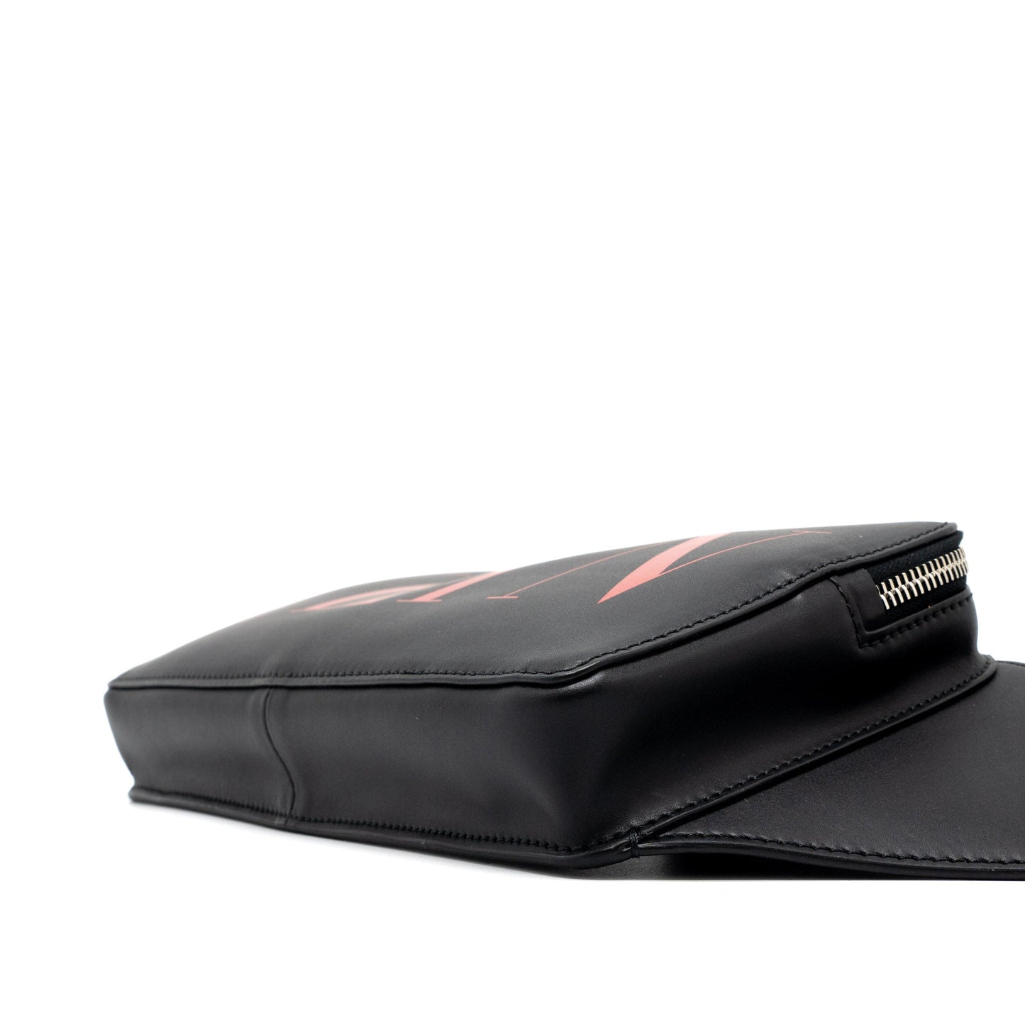 Valentino VLTN Print Belt Bag Calfskin Black/Red SHW