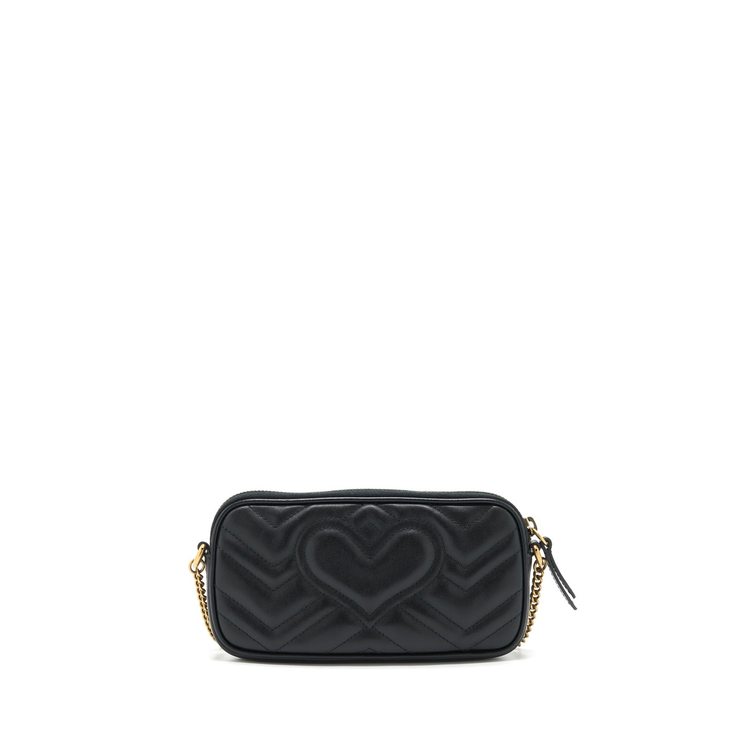 Gucci GG Marmont Small Pouch With Chains Black GHW