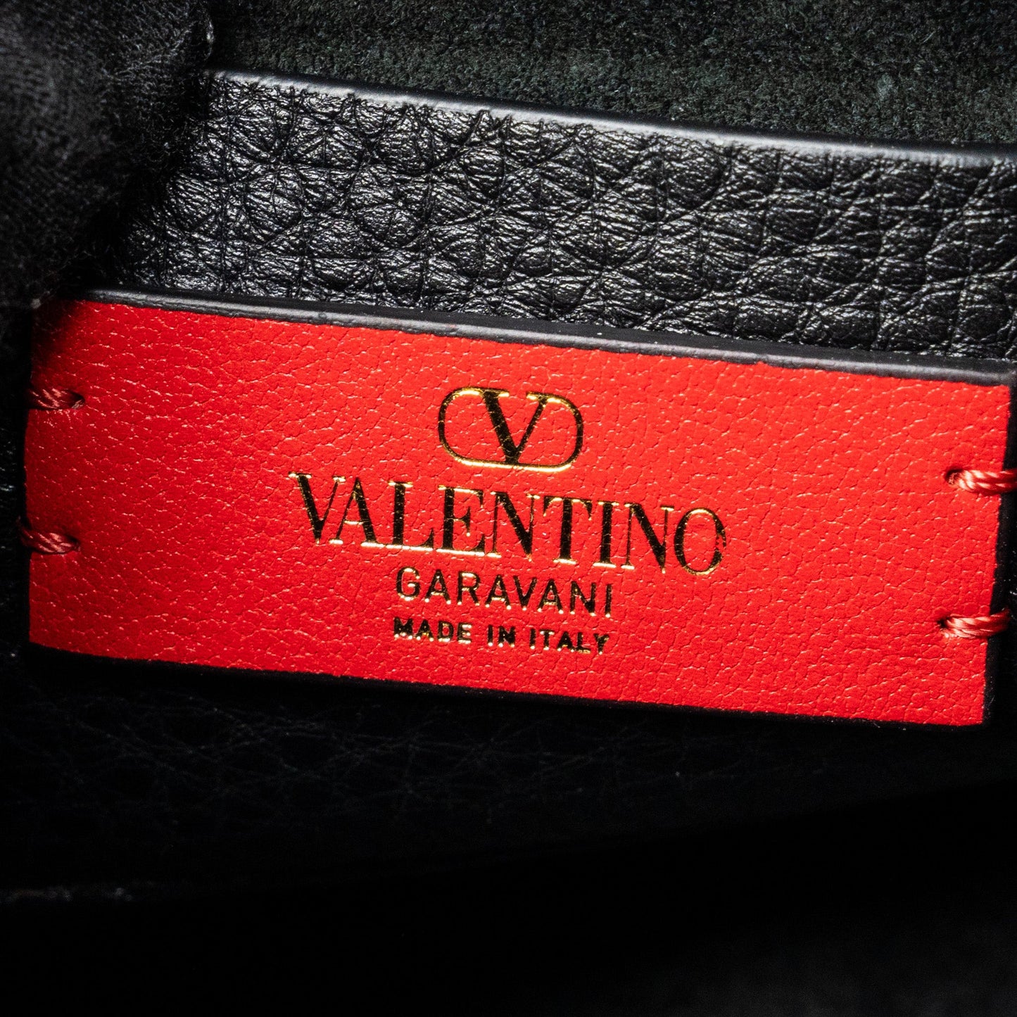 Valentino Rockstud Small Top Handle Shoulder Bag Calfskin Black LGHW