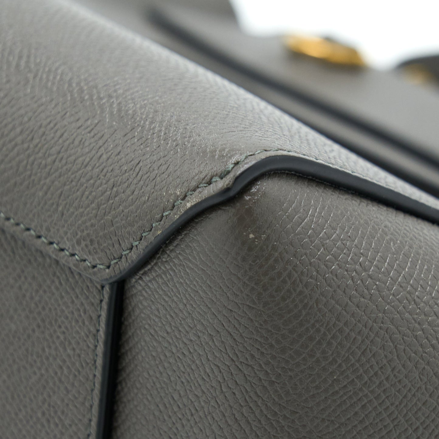 Celine Belt Bag Grained Calfskin Grey