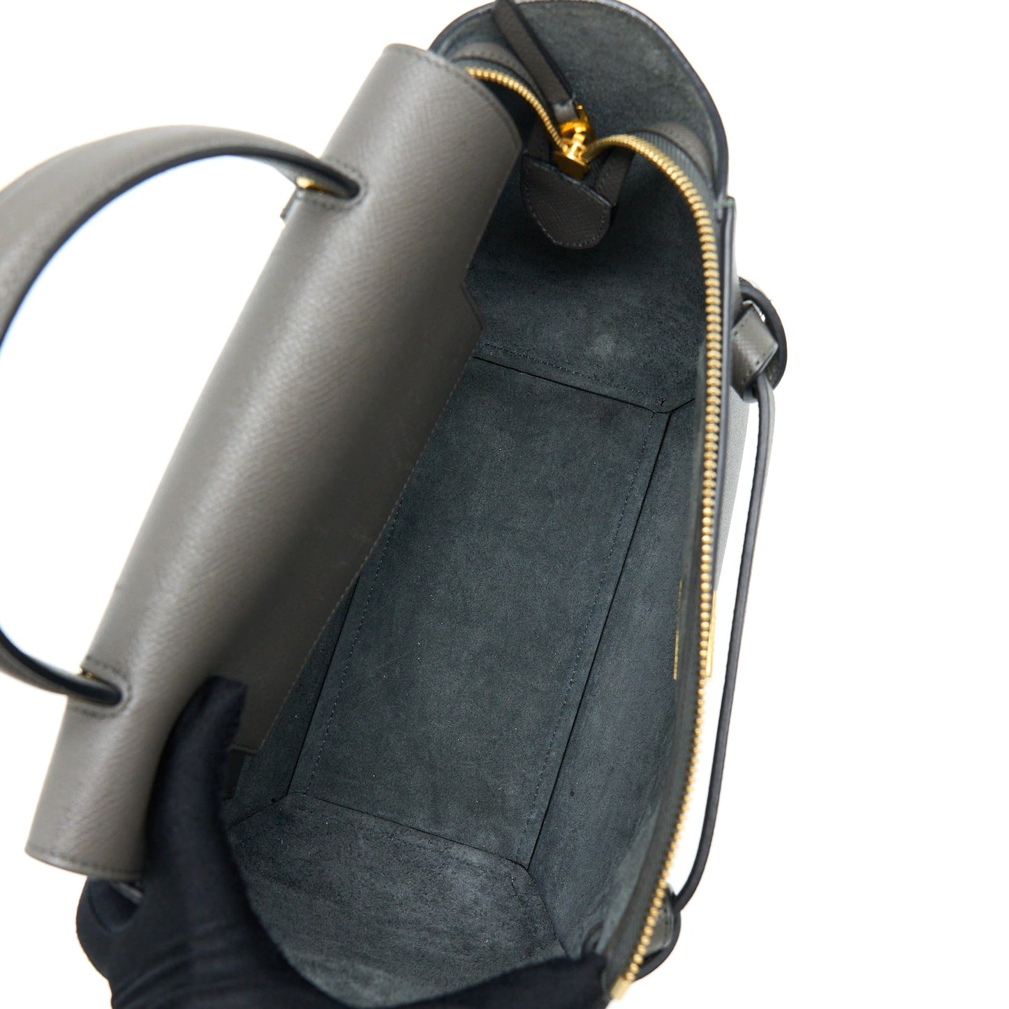 Celine Belt Bag Grained Calfskin Grey