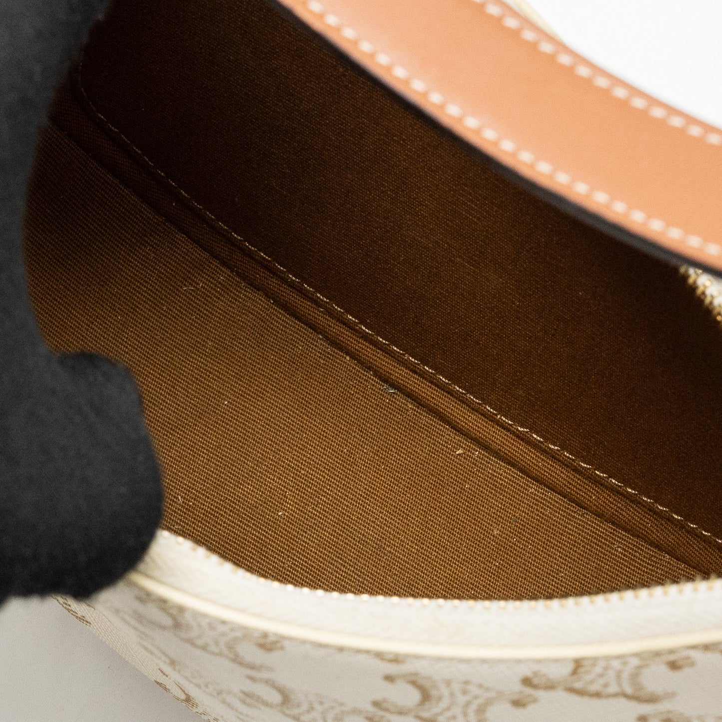 Celine Ava bag triomphe canvas / calfskin white