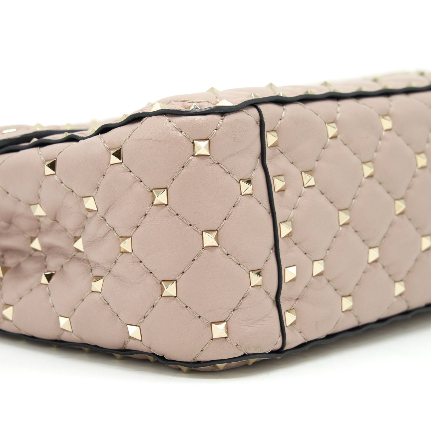 Valentino Rockstud Spike Nappa Leather Crossbody Bags Poudre