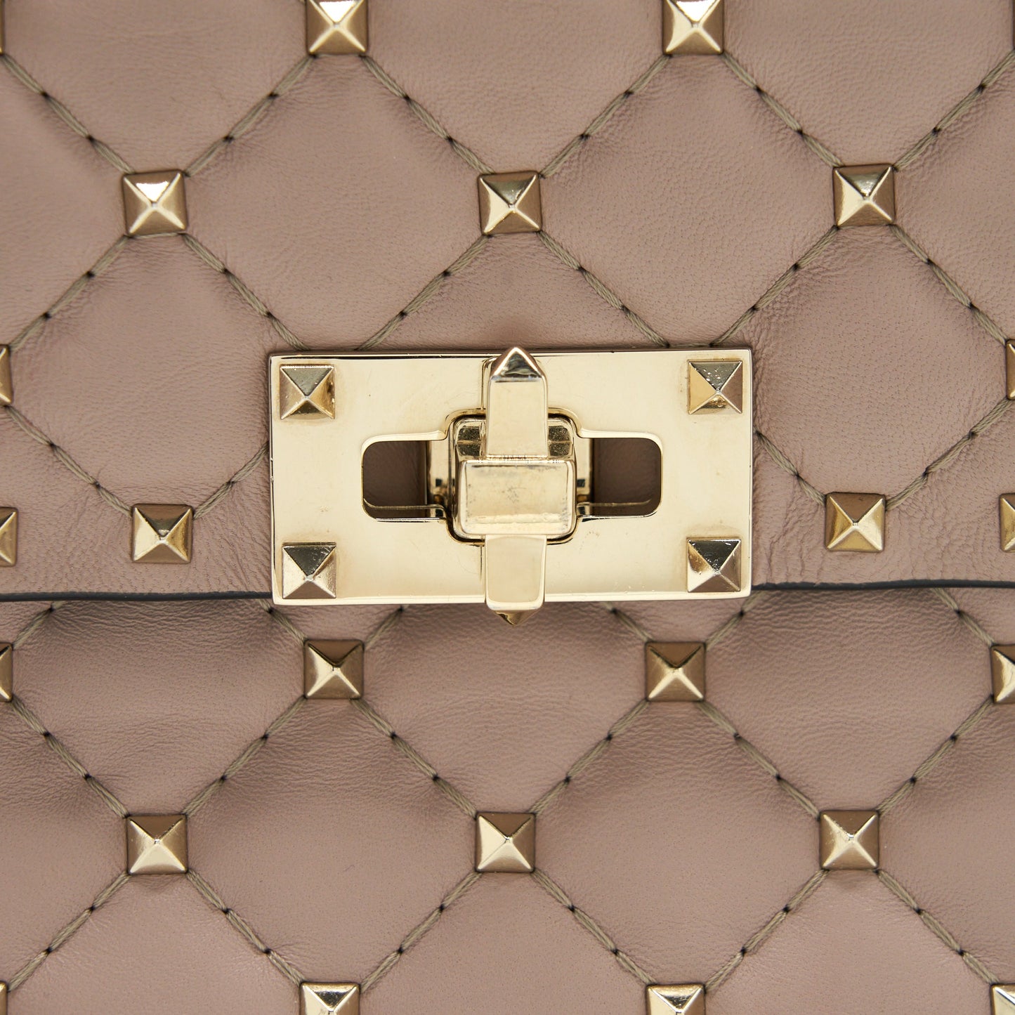 Valentino Rockstud Spike Nappa Leather Crossbody Bags Poudre
