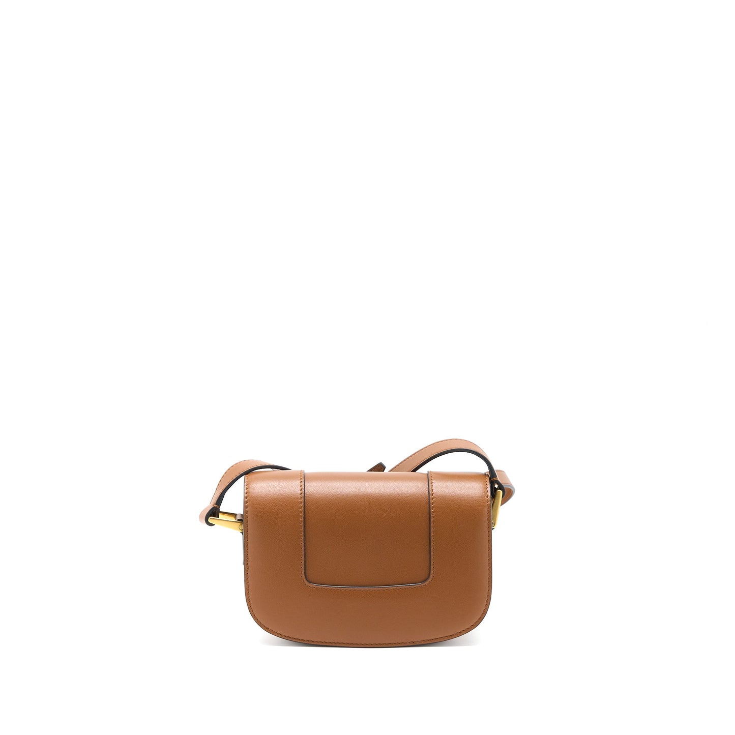 Valentino Small Supervee Crossbody Bag Calfskin Brown GHW