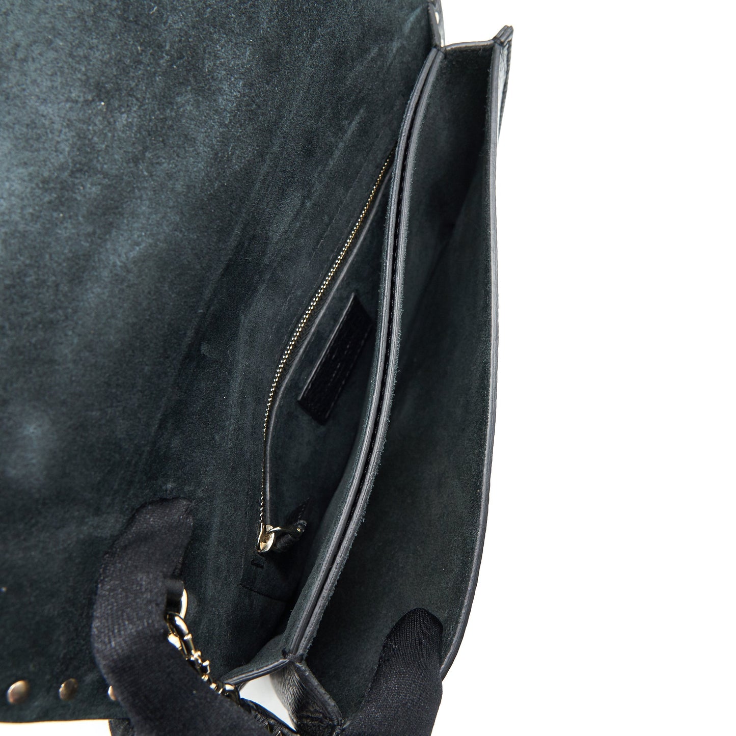 Valentino Garavani Rockstud Leather Clutch Black