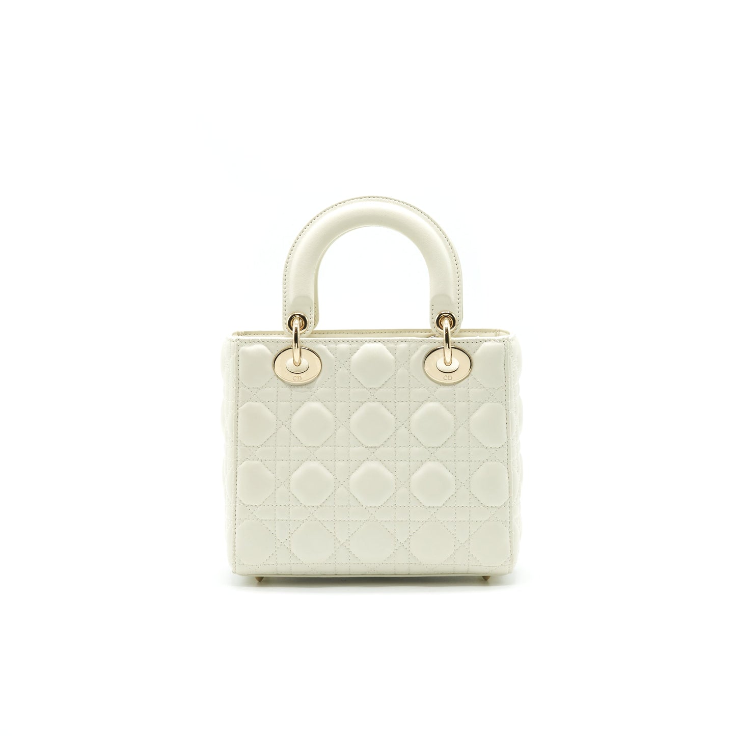 CHRISTIAN DIOR Small Lady Dior Cream With