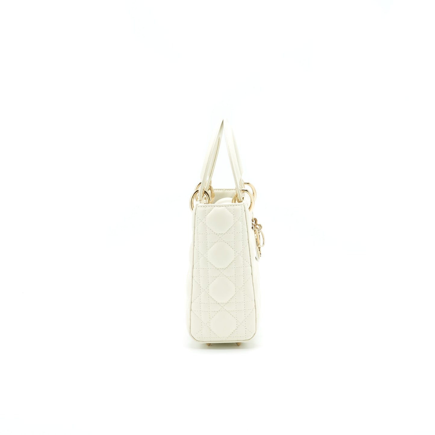 CHRISTIAN DIOR Small Lady Dior Cream With
