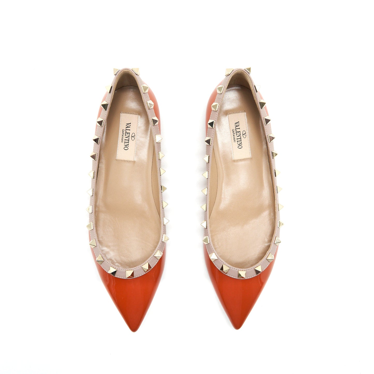 Valentino Size36 Garavani Rockstud Ballerina Shoes
