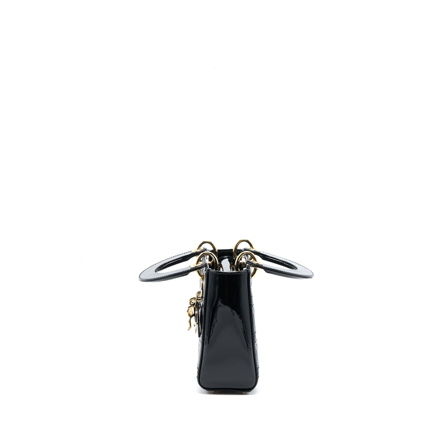 Dior Mini Lady Dior Patent Black
