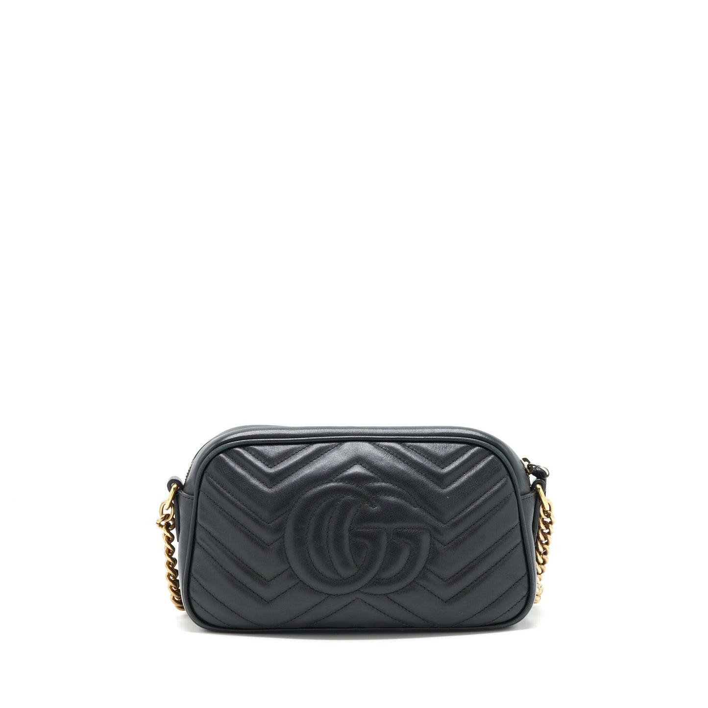 Gucci Marmont small matelasse shoulder bag black GHW