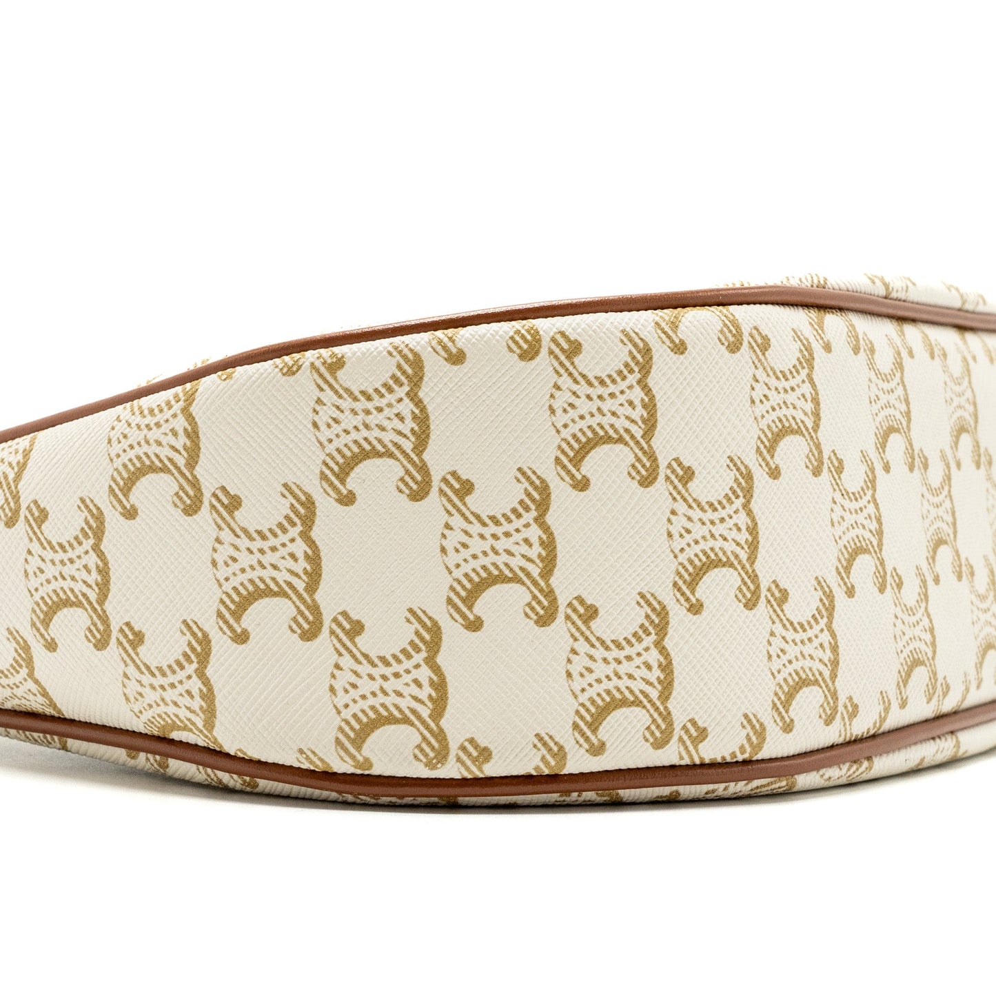 Celine Ava bag triomphe canvas / calfskin white