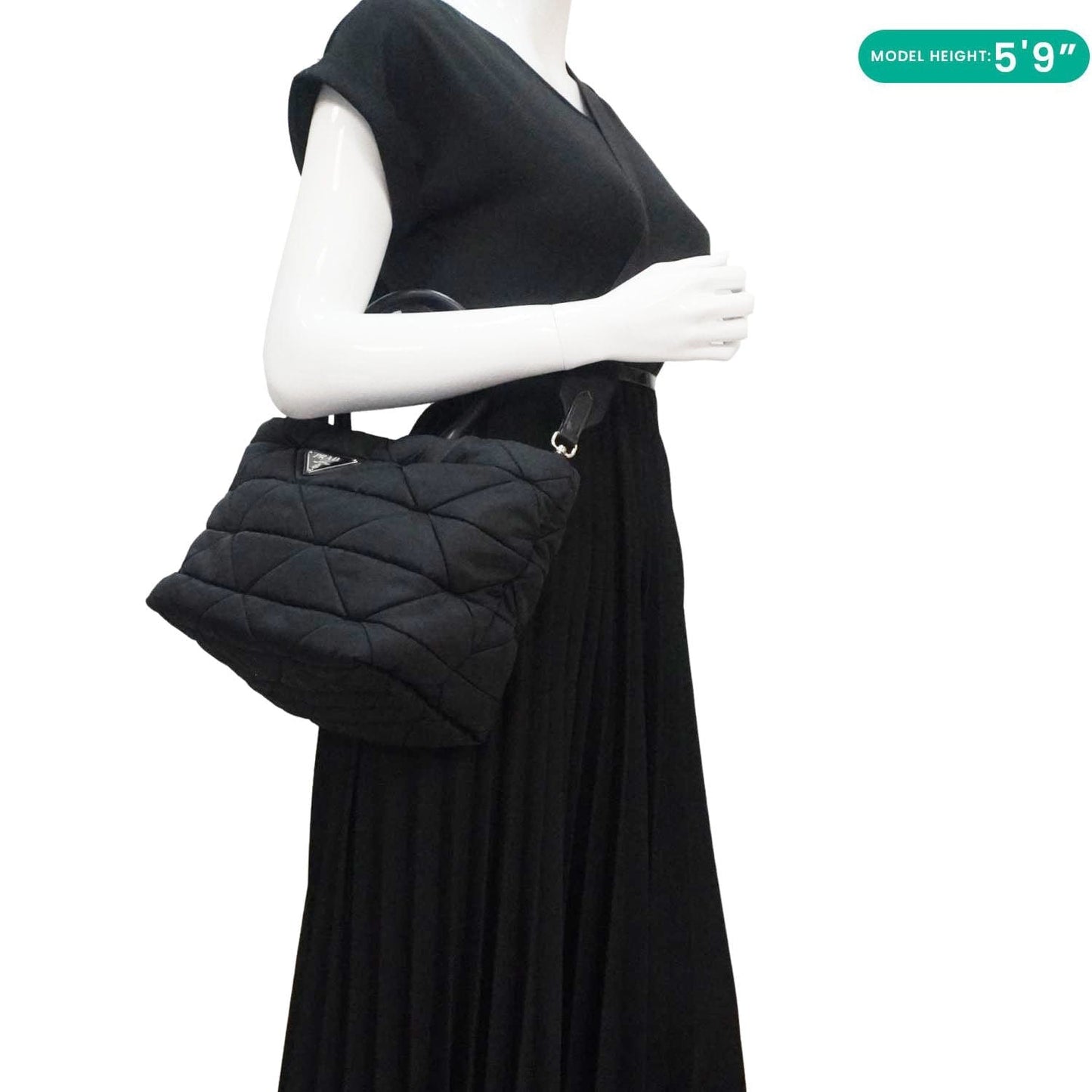 PRADA Padded Re-Nylon Tote Bag Black