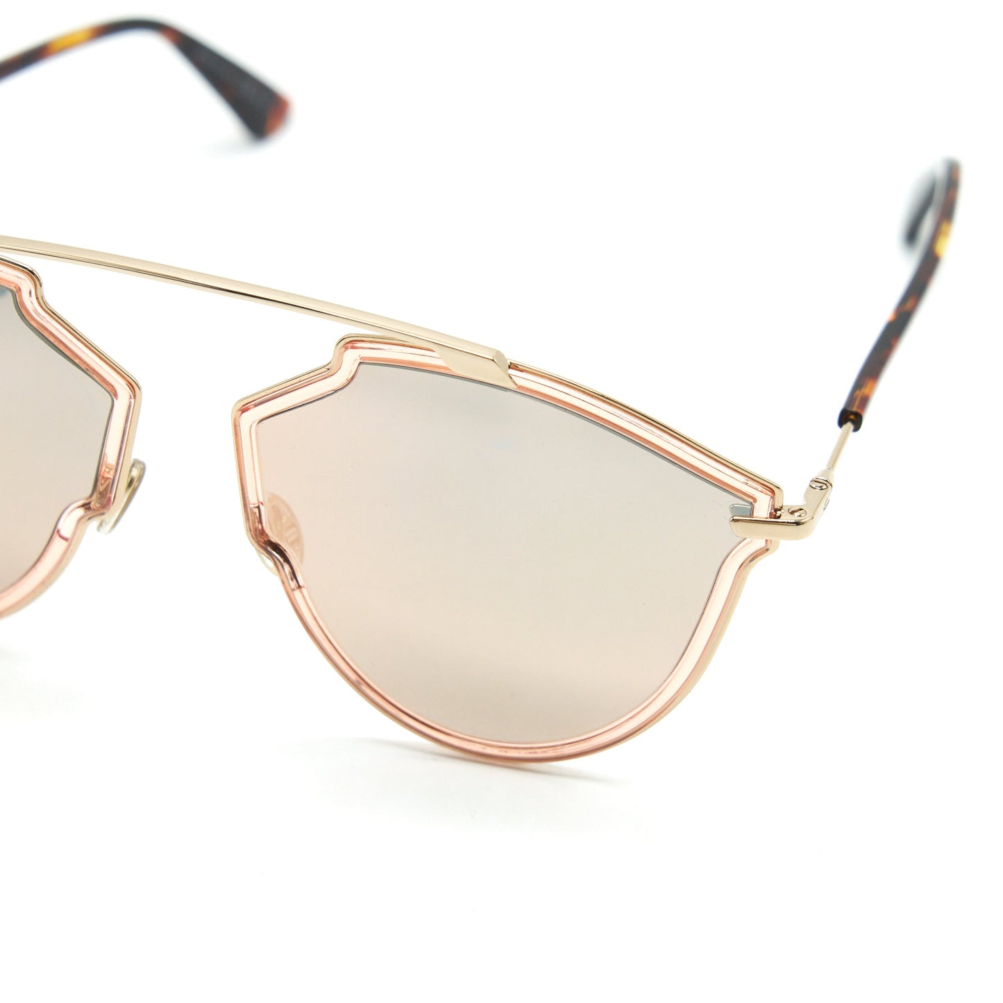 Christian Dior So Real Rise Sunglasses Pink Gold And Silver Sell in a set