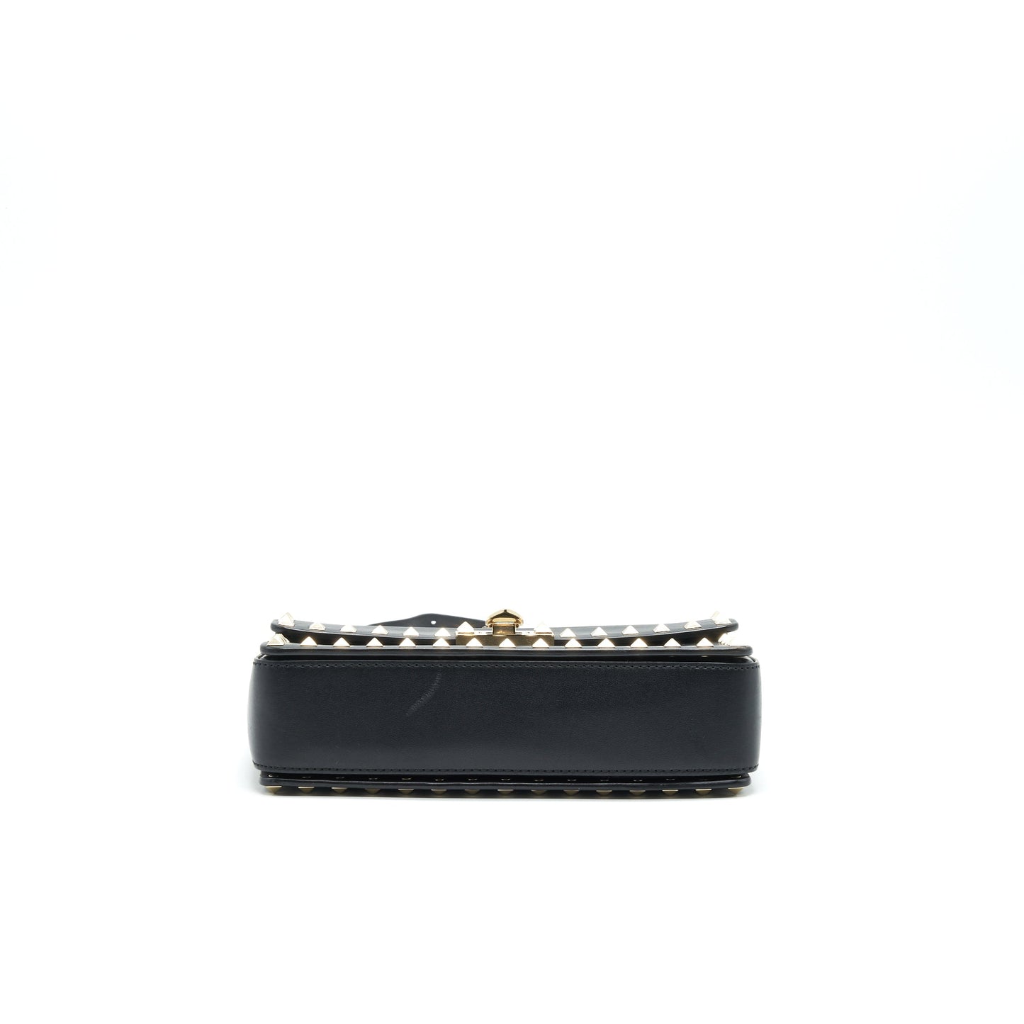 VALENTINO SMALL ROCKSTUD CROSSBODY BAG WITH CHAIN IN BLACK