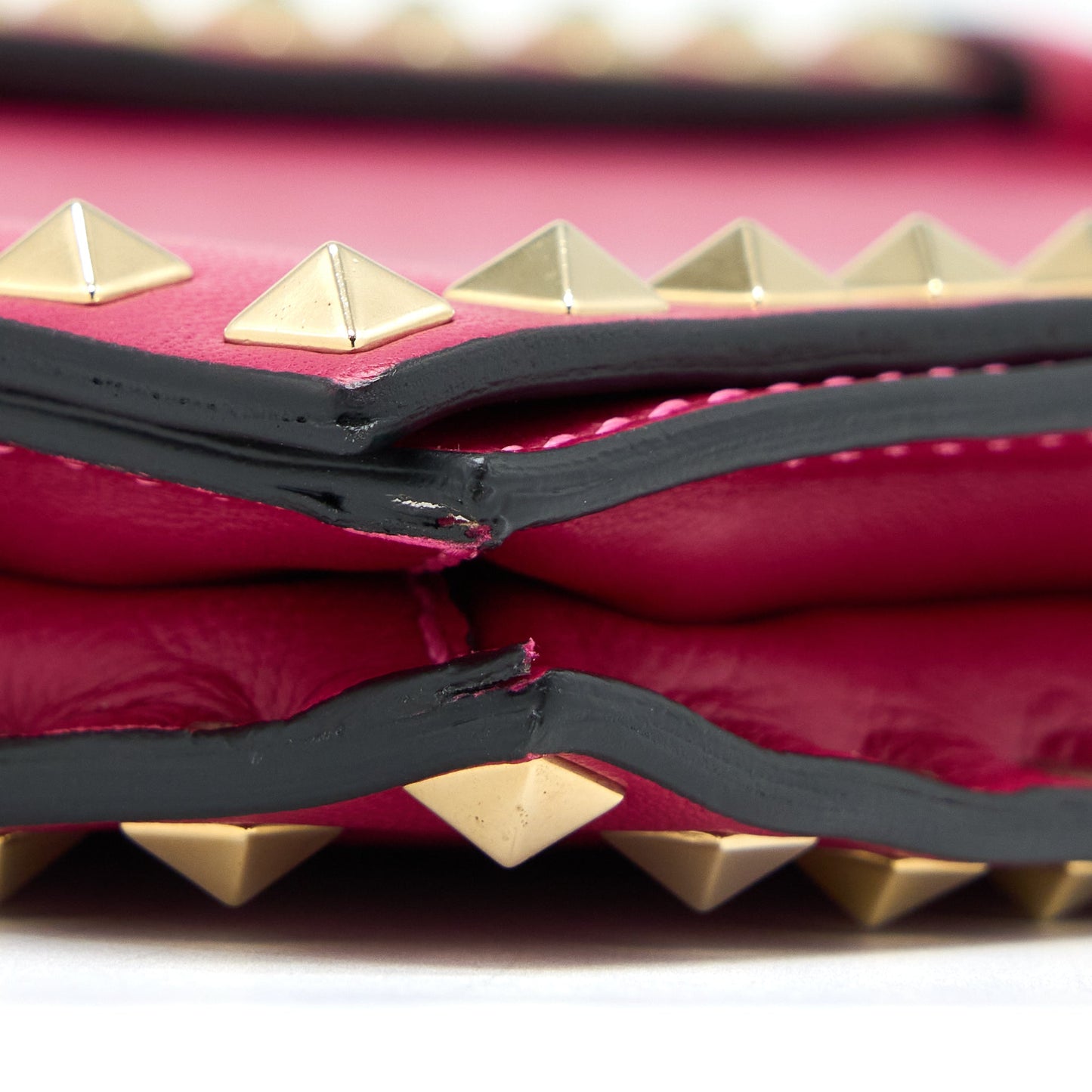 Valentino Rockstud Clutch Red GHW