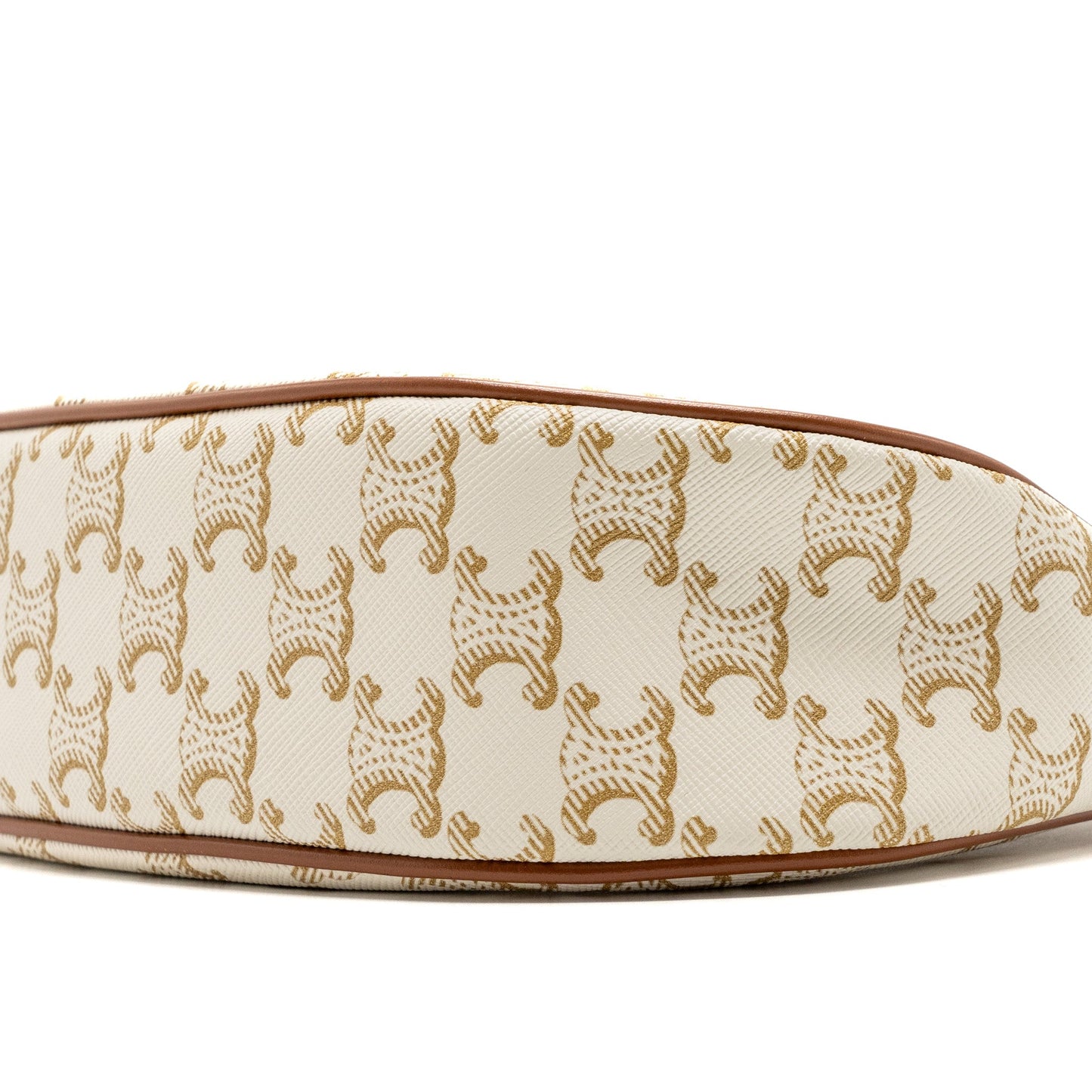 Celine Ava Bag Triomphe Canvas/Calfskin White