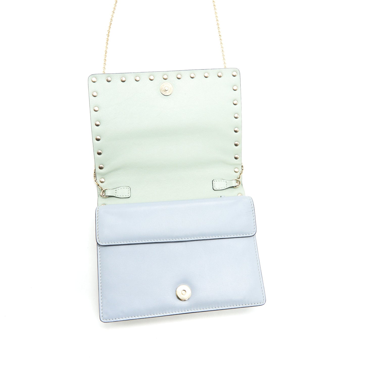 VALENTINO ROCKSTUD CHAIN POUCH MULTICOLORED