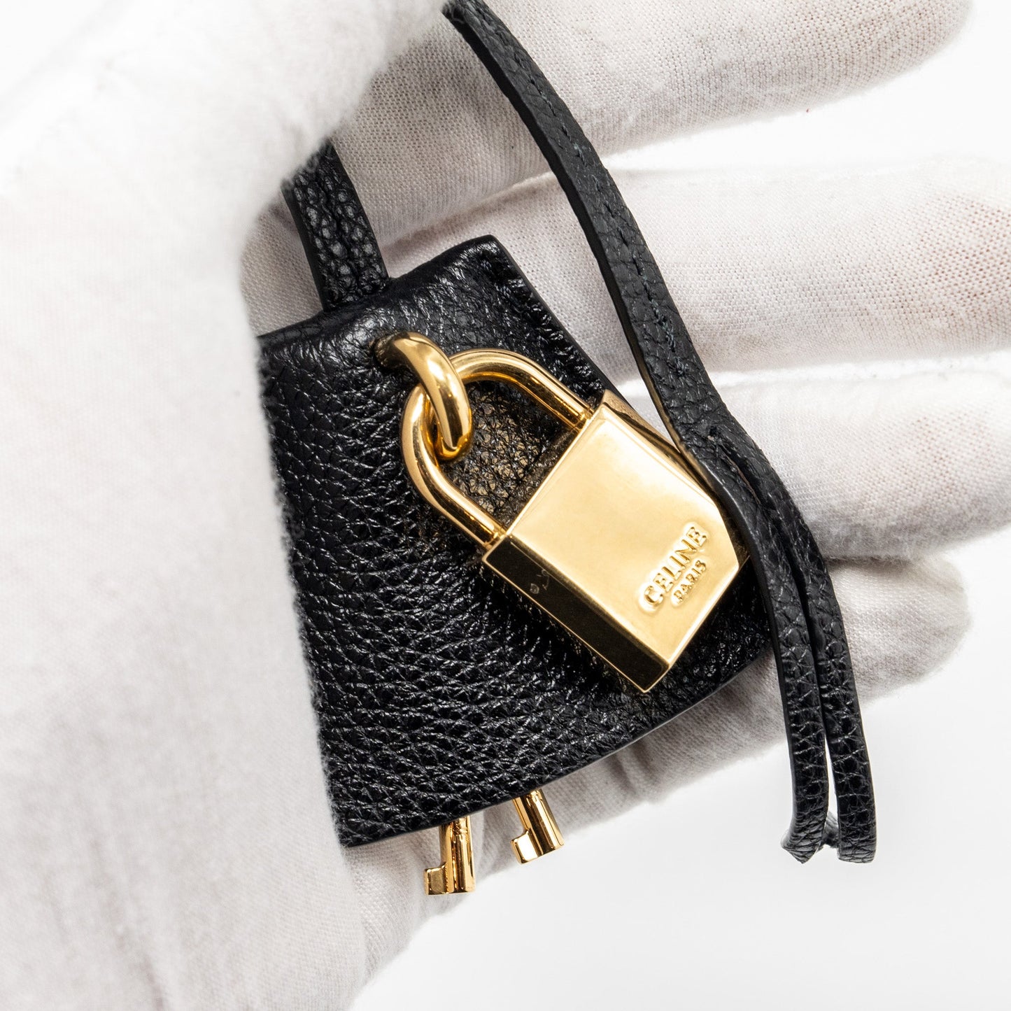 Celine 16 Bag Grained Calfskin Black