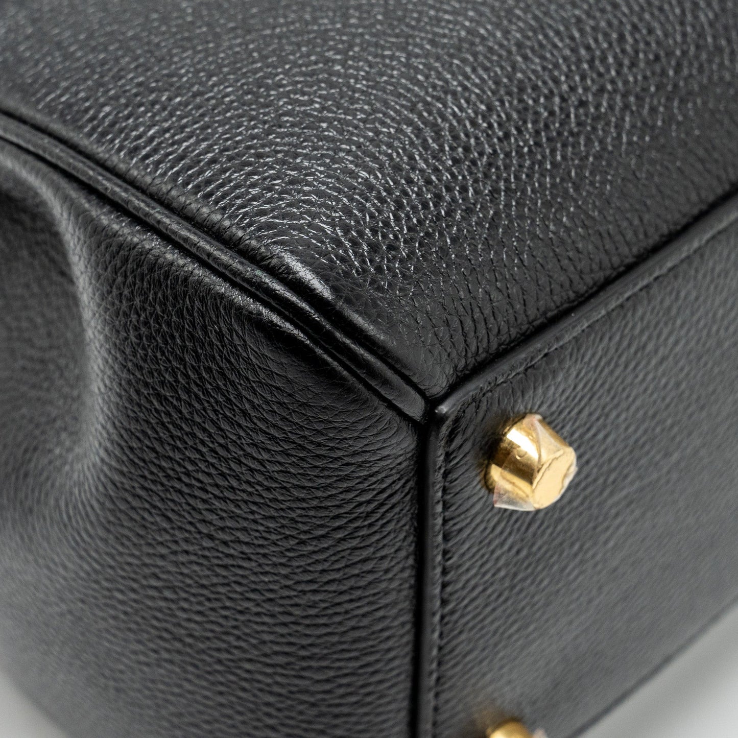 Celine 16 Bag Grained Calfskin Black