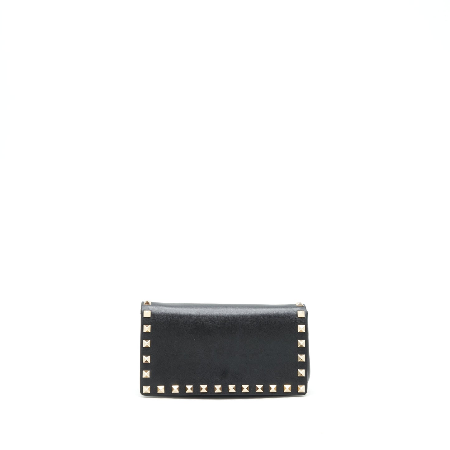 Valentino Rockstud Mini Flap Crossbody Bag Black LGHW