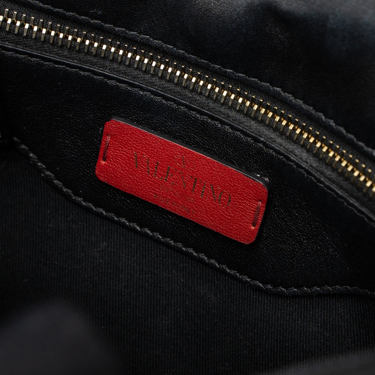 Valentino Top Handle Quilted Candystud Flap Bag Lambskin Black LGHW