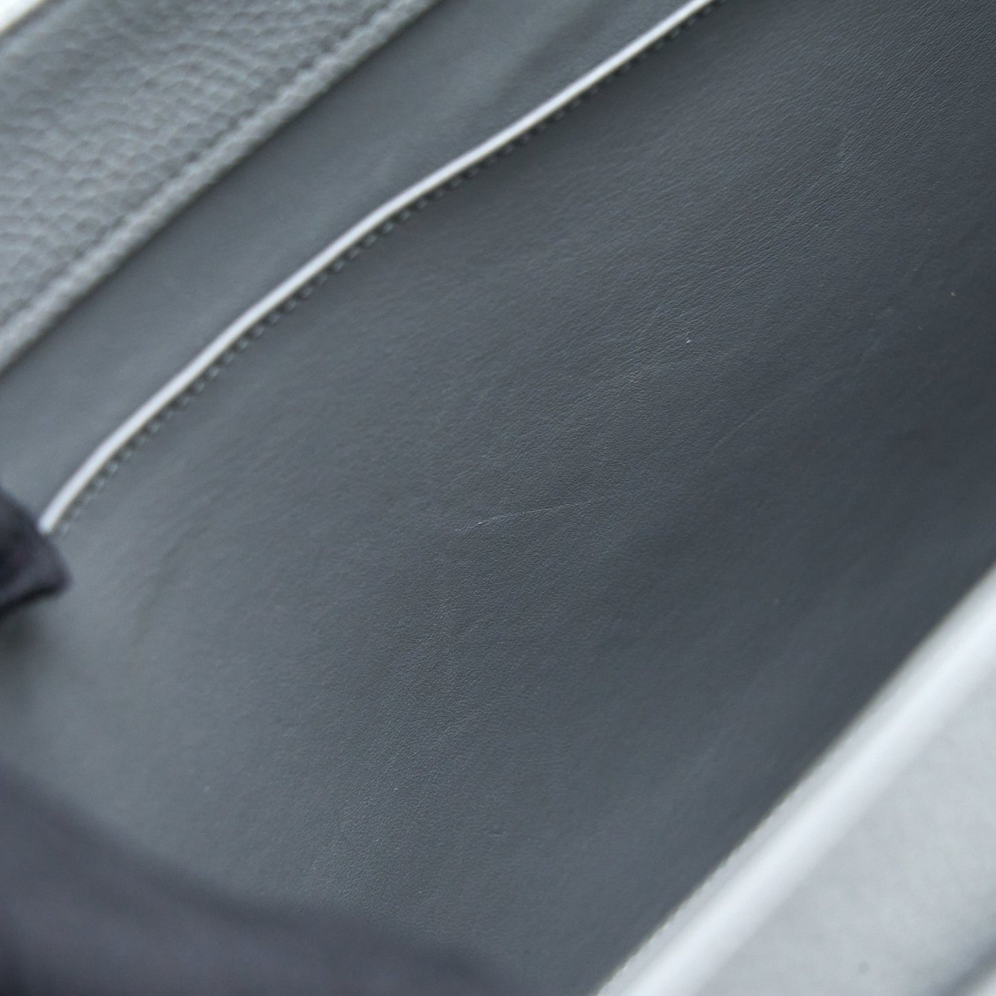 Celine 16 Bag Grained Calfskin Grey