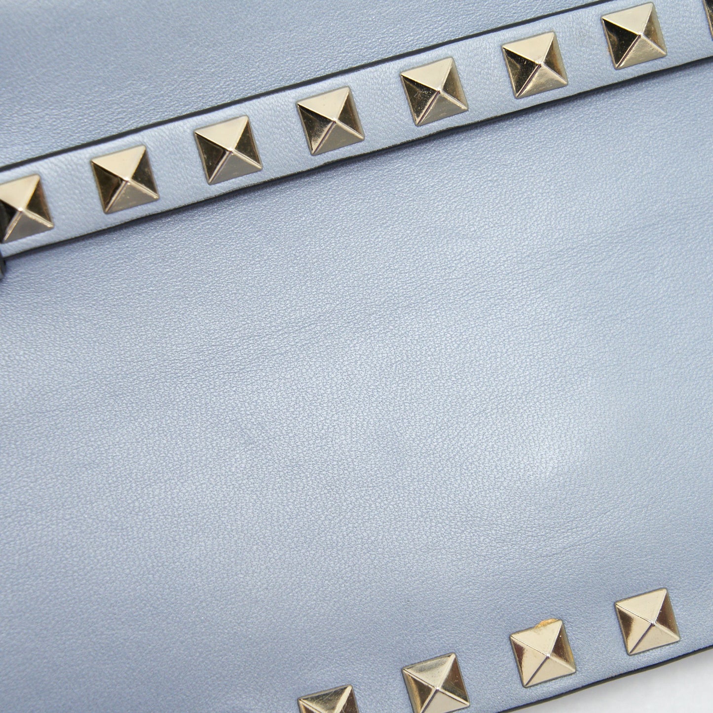 Valentino Rockstud small Clutch blue-grey GHW