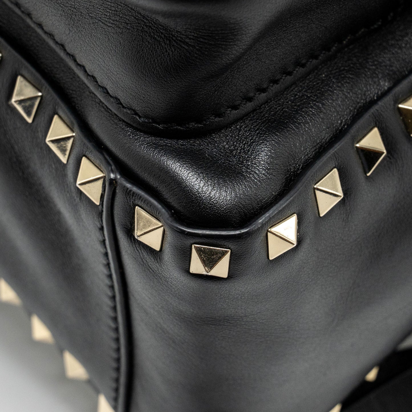 Valentino Rockstud Backpack Leather Black GHW