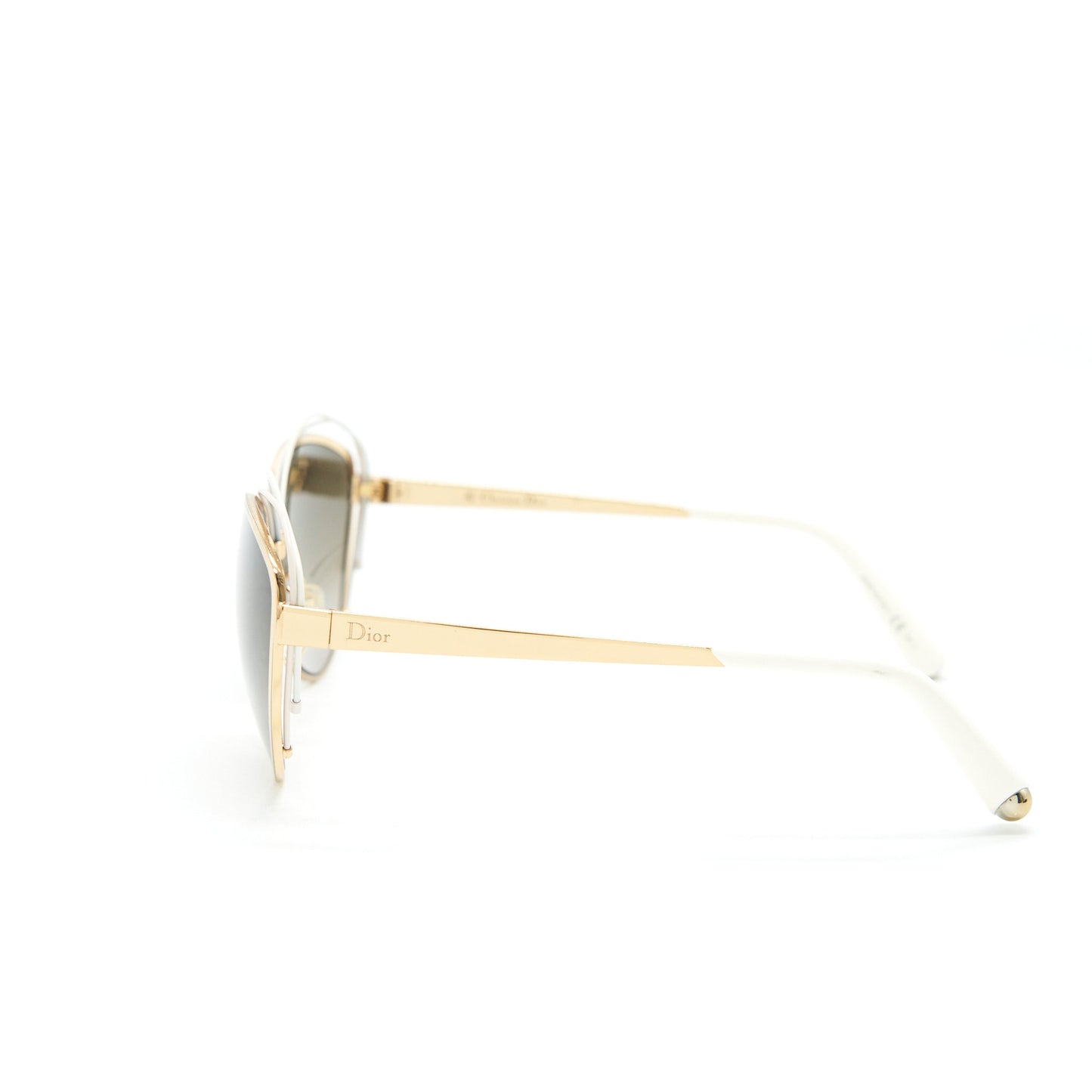 CHRISTIAN DIOR SUNGLASSES GOLD &WHITE