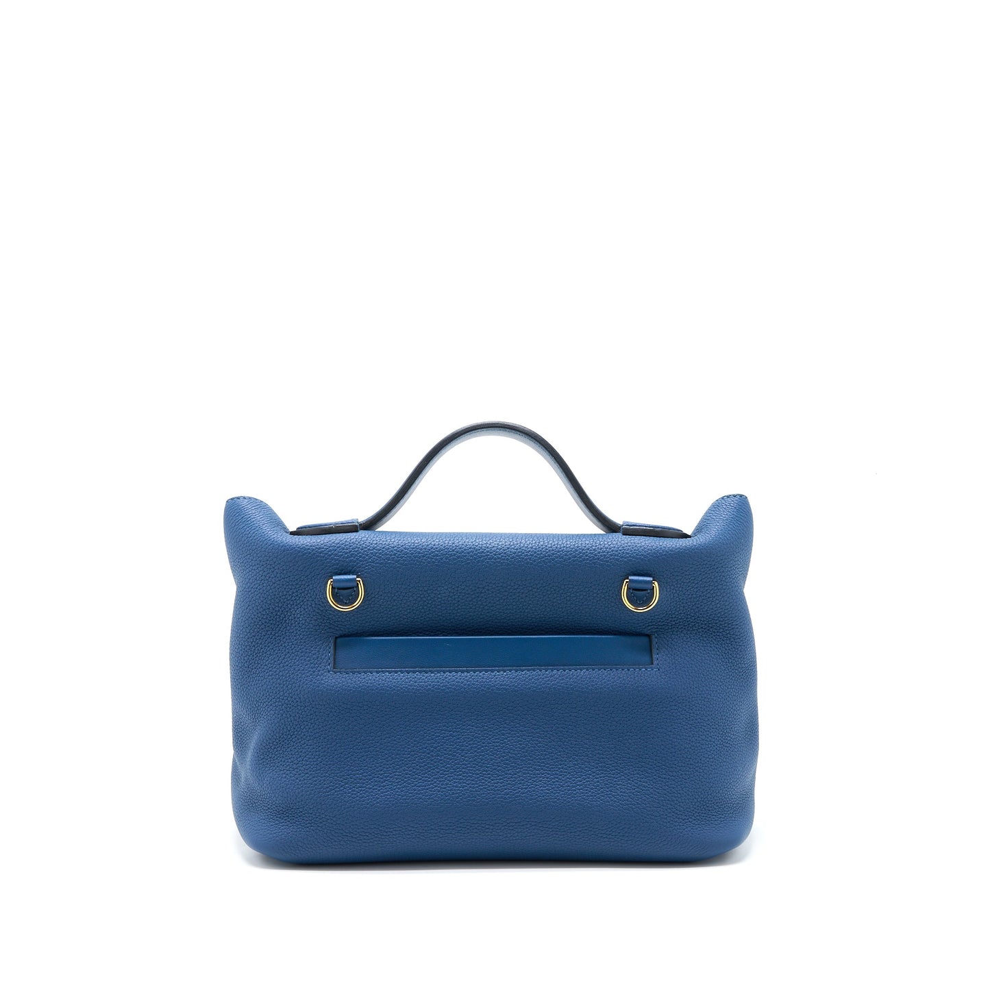 Hermes 24/24 2424-29 Bag Togo/Swift S4 Deep Blue GHW Stamp D