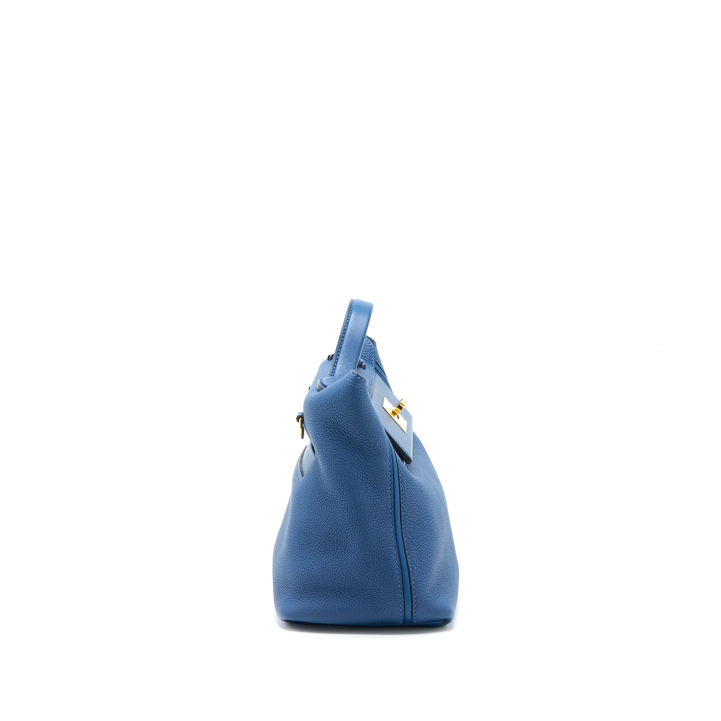 Hermes 24/24 2424-29 Bag Togo/Swift S4 Deep Blue GHW Stamp D