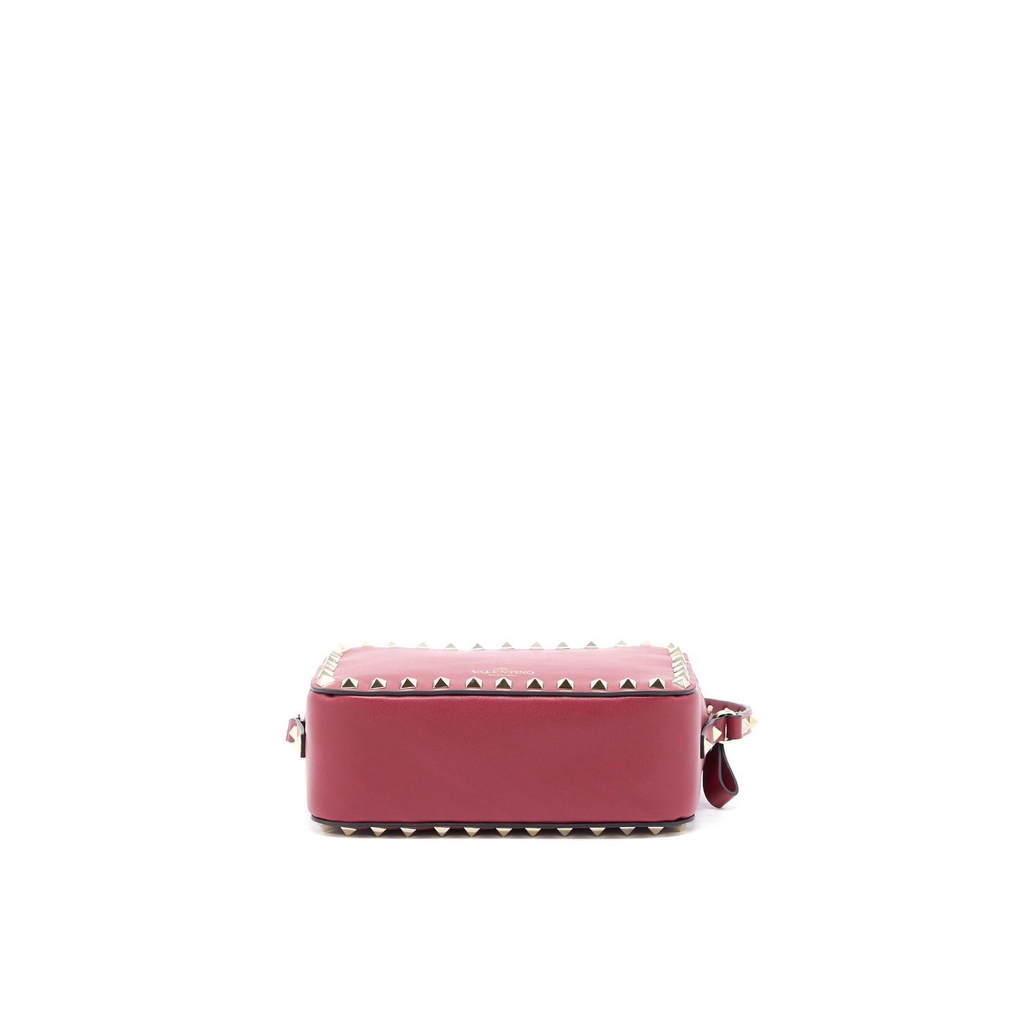 Valentino Rockstud Crossbody Camera Bag Calfskin Red GHW