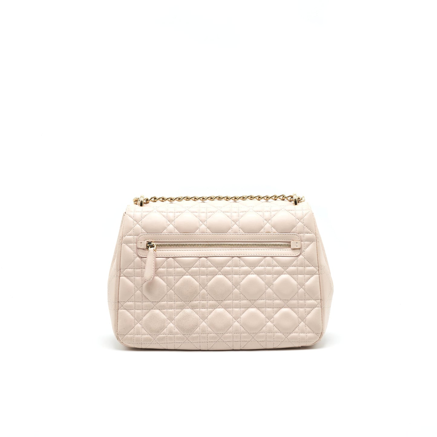 Christian Dior Cannage Leather Miss Dior Flap Bag in Light pink