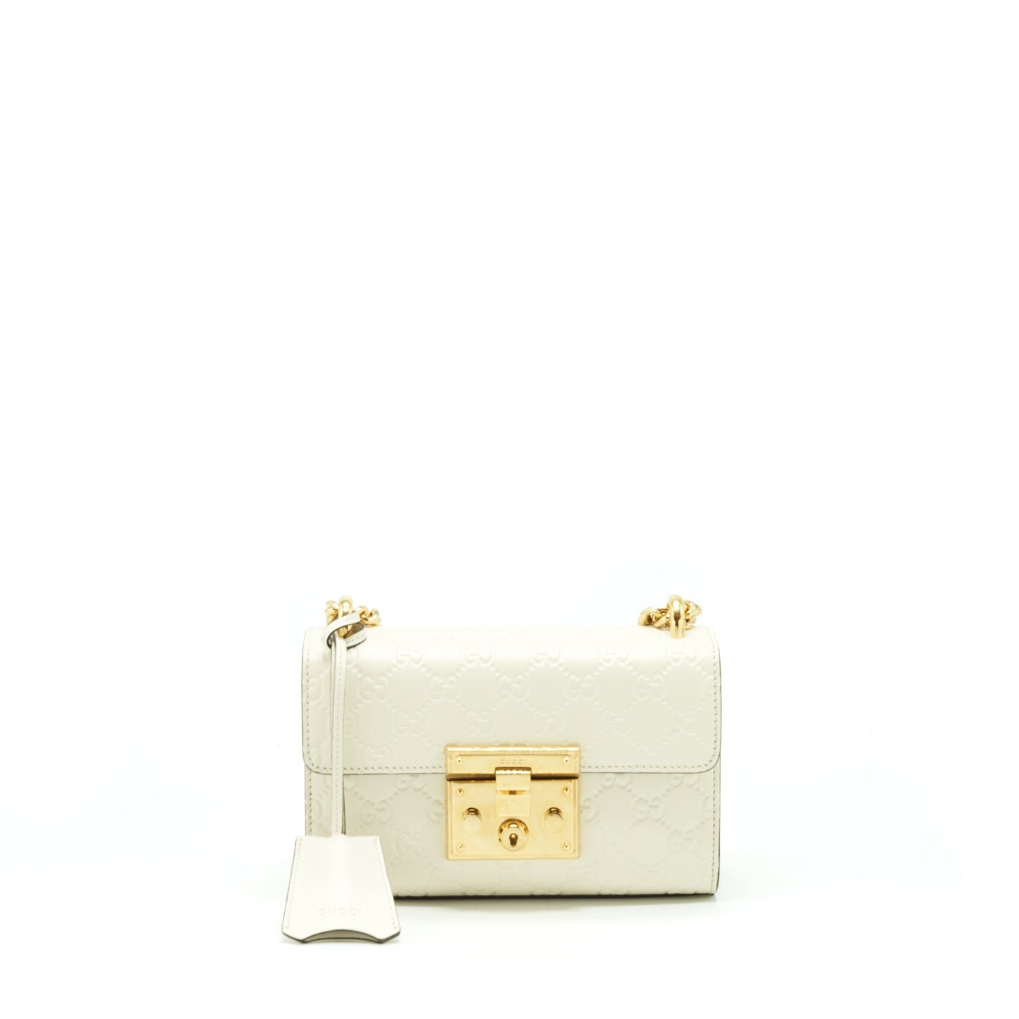 Gucci Small Padlock White GHW