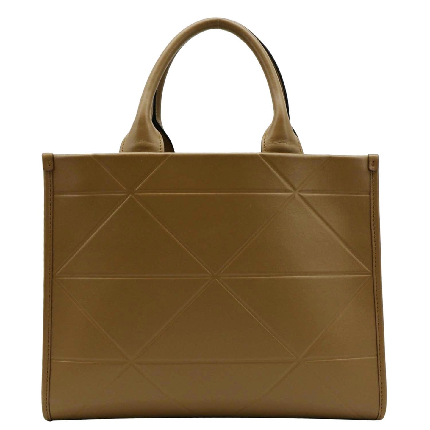 PRADA Triangolo Symbole Small Soft Leather Shoulder Bag Caramel