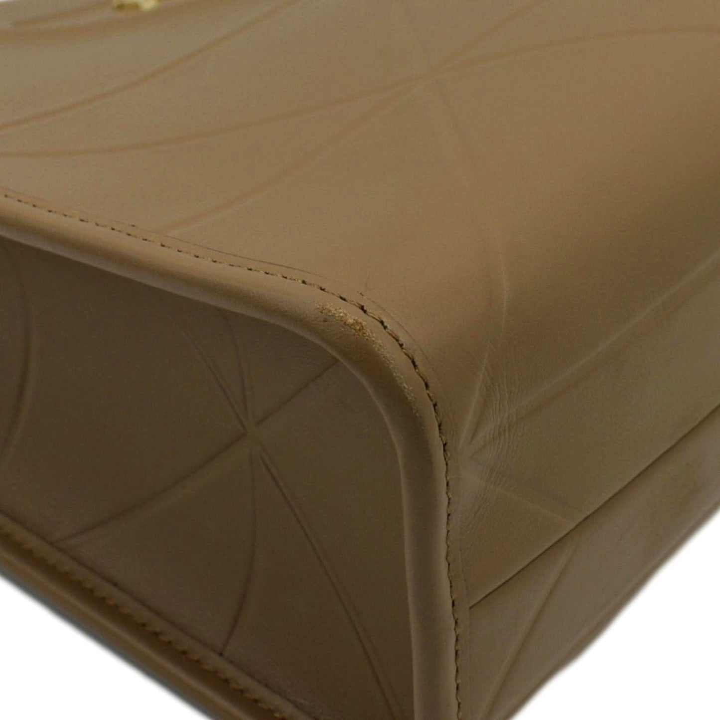 PRADA Triangolo Symbole Small Soft Leather Shoulder Bag Caramel