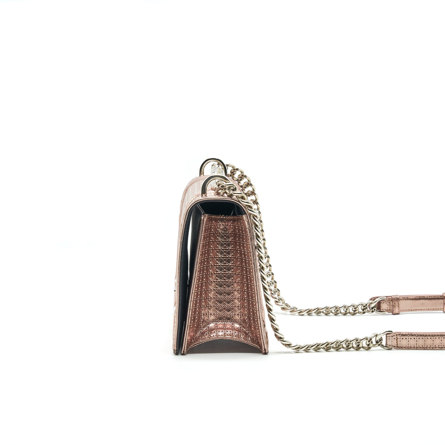 Christian Dior Diorama Medium Metallic Pink Gold
