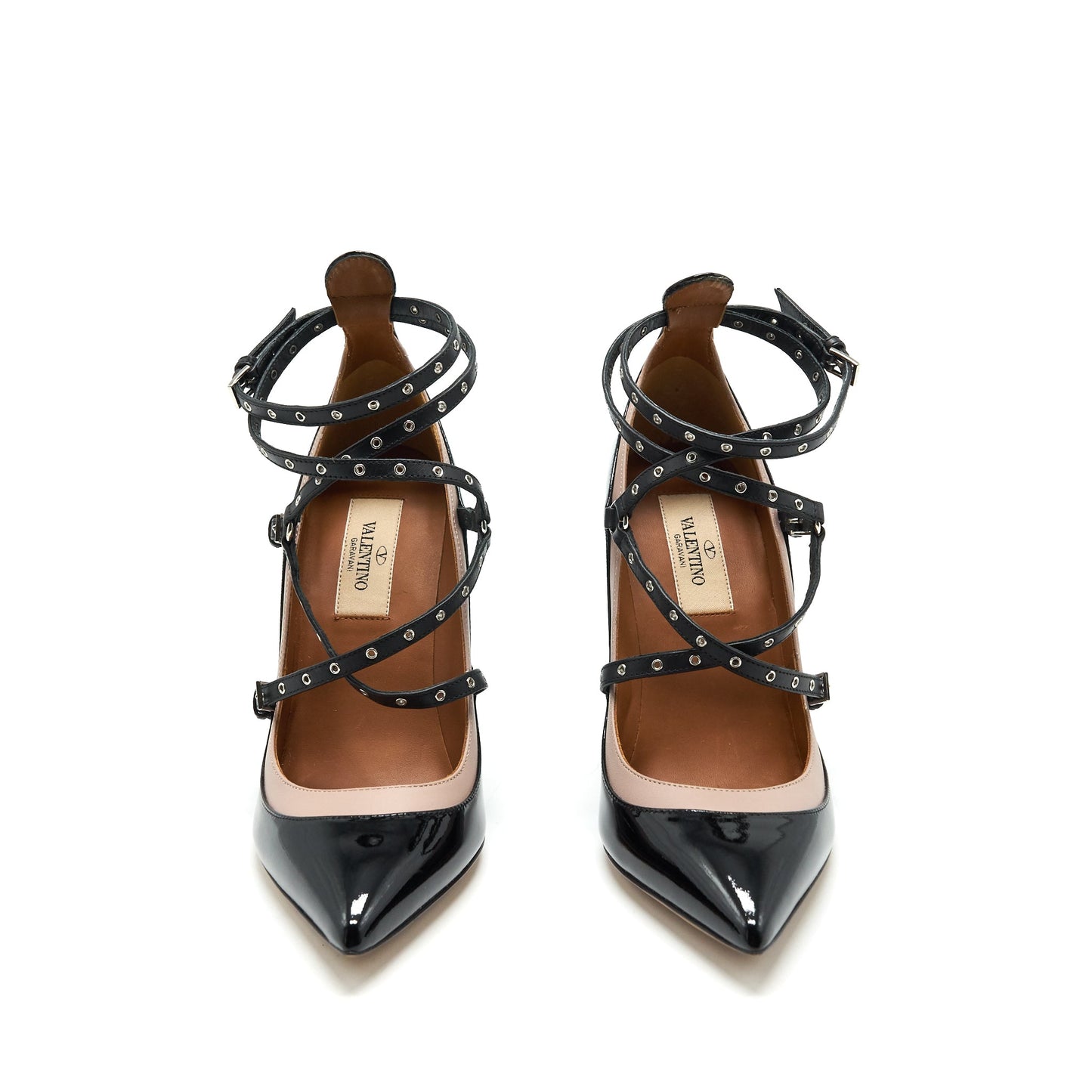 Valentino Size 36 Love Latch Heels Black