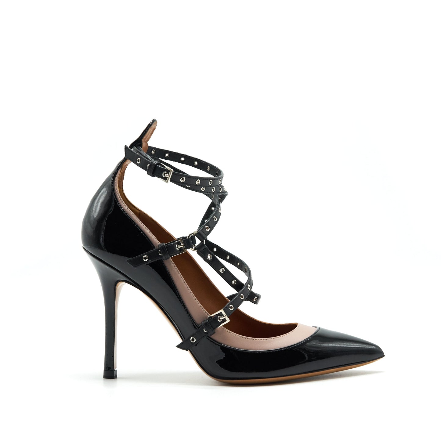 Valentino Size 36 Love Latch Heels Black