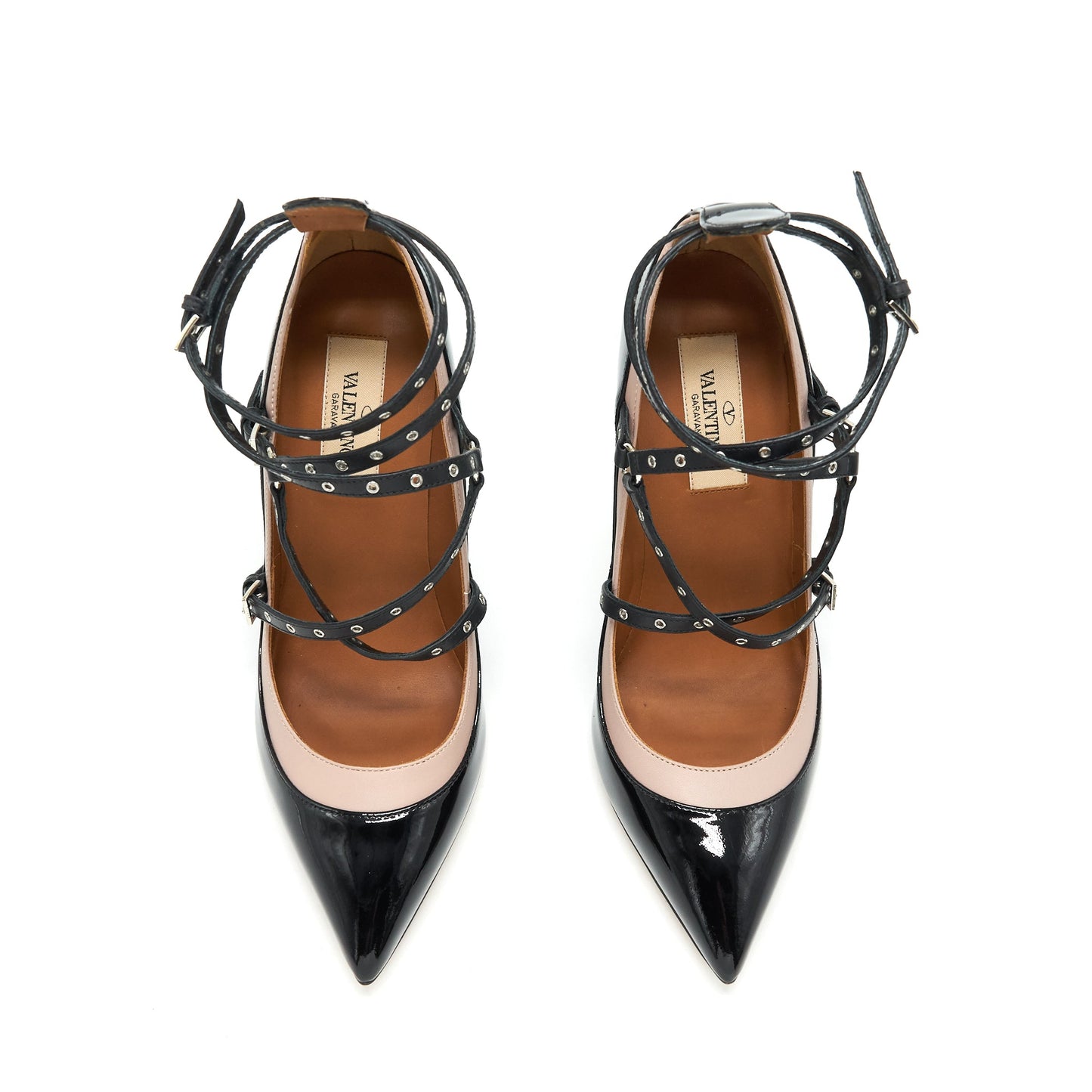 Valentino Size 36 Love Latch Heels Black