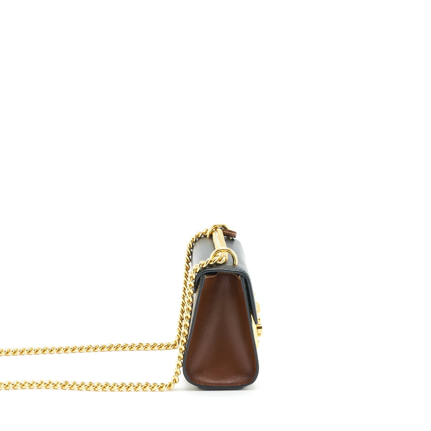 Gucci Small Padlock Shoulder Bag GG Supreme Canvas / Black GHW