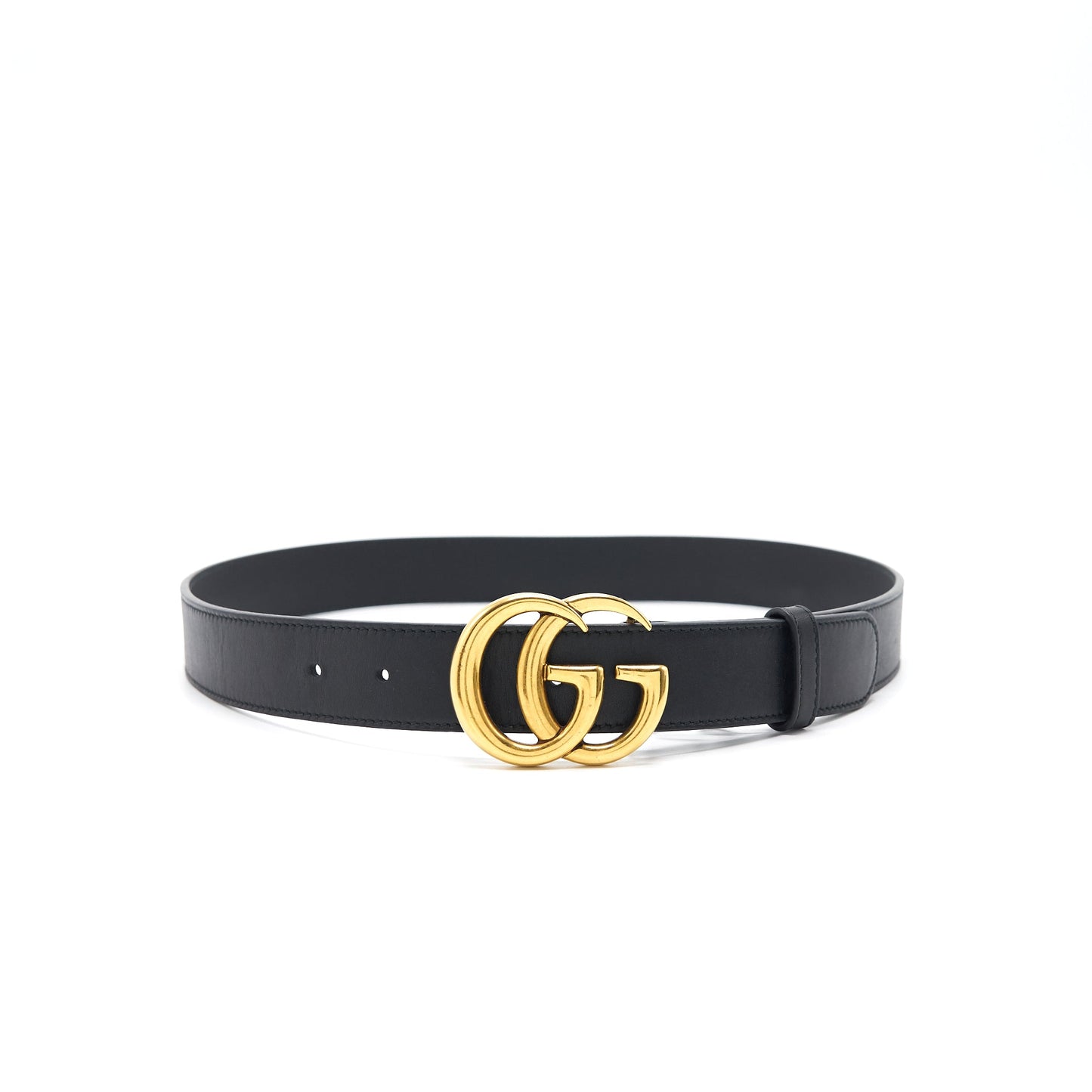 Gucci Leather Belt with Double G buckle