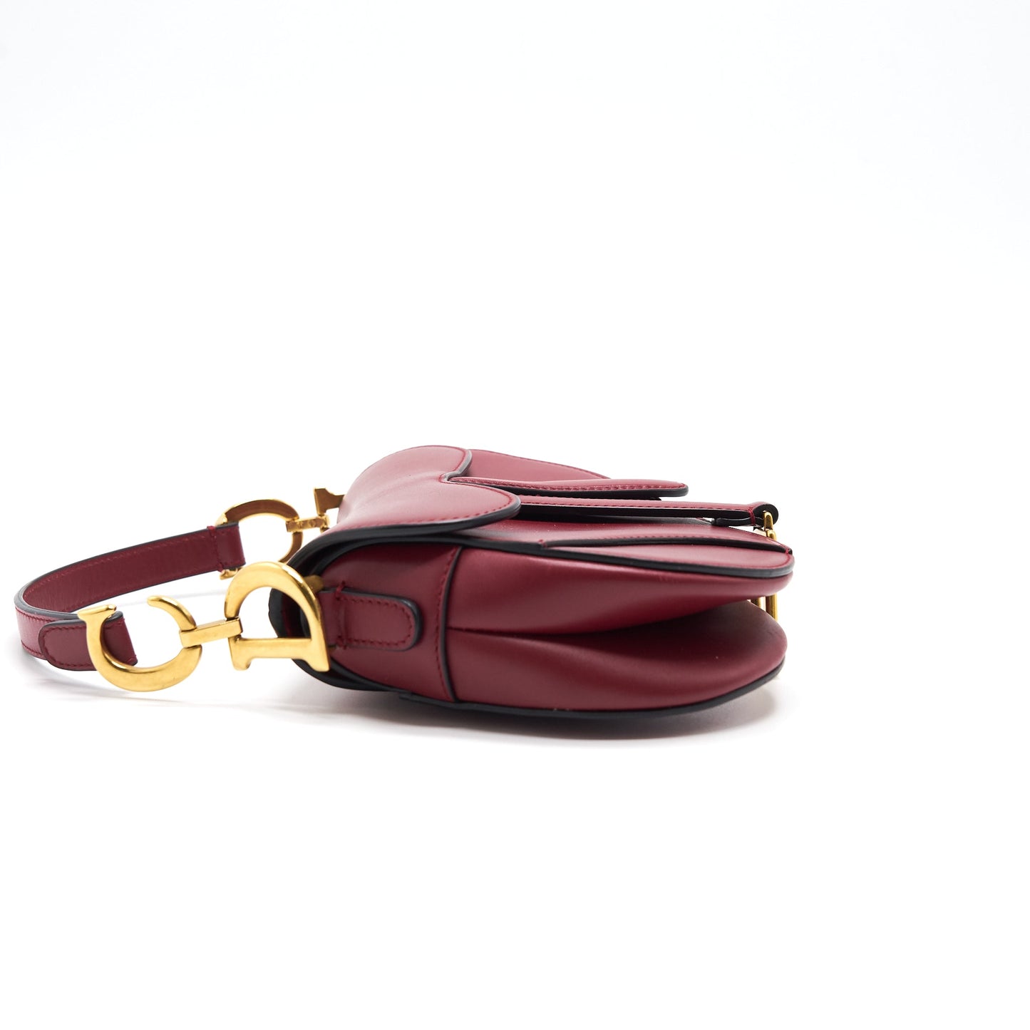 CHRISTIAN DIOR MINI SADDLE RED CALFSKIN