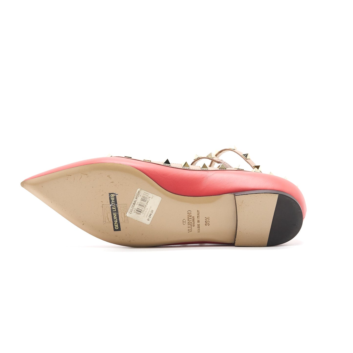 Valentino Garavani Rockstud Caged Ballet Flats size 39.5
