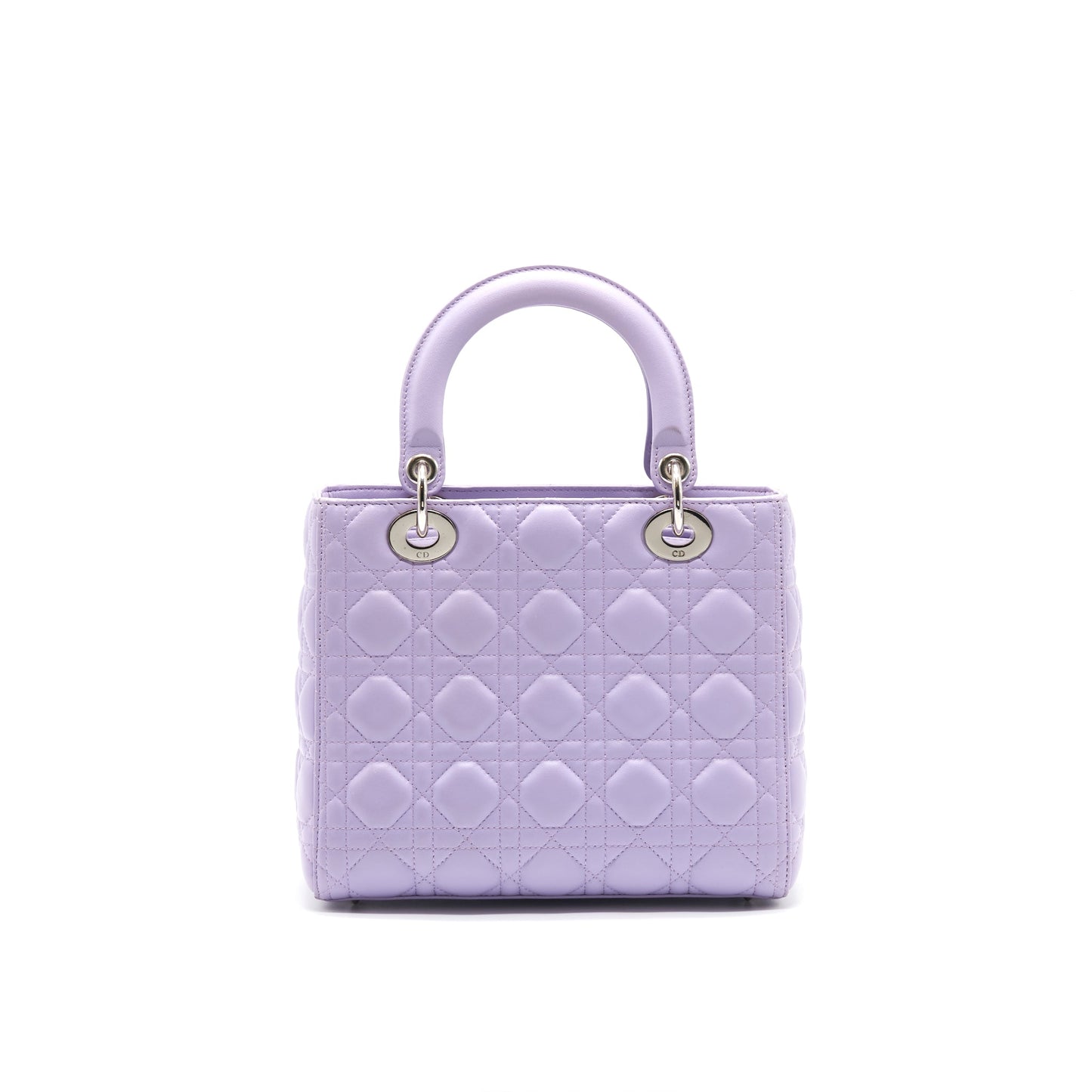 CHRISTIAN DIOR LADY DIOR MEDIUM BAG LAVENDER PURPLE