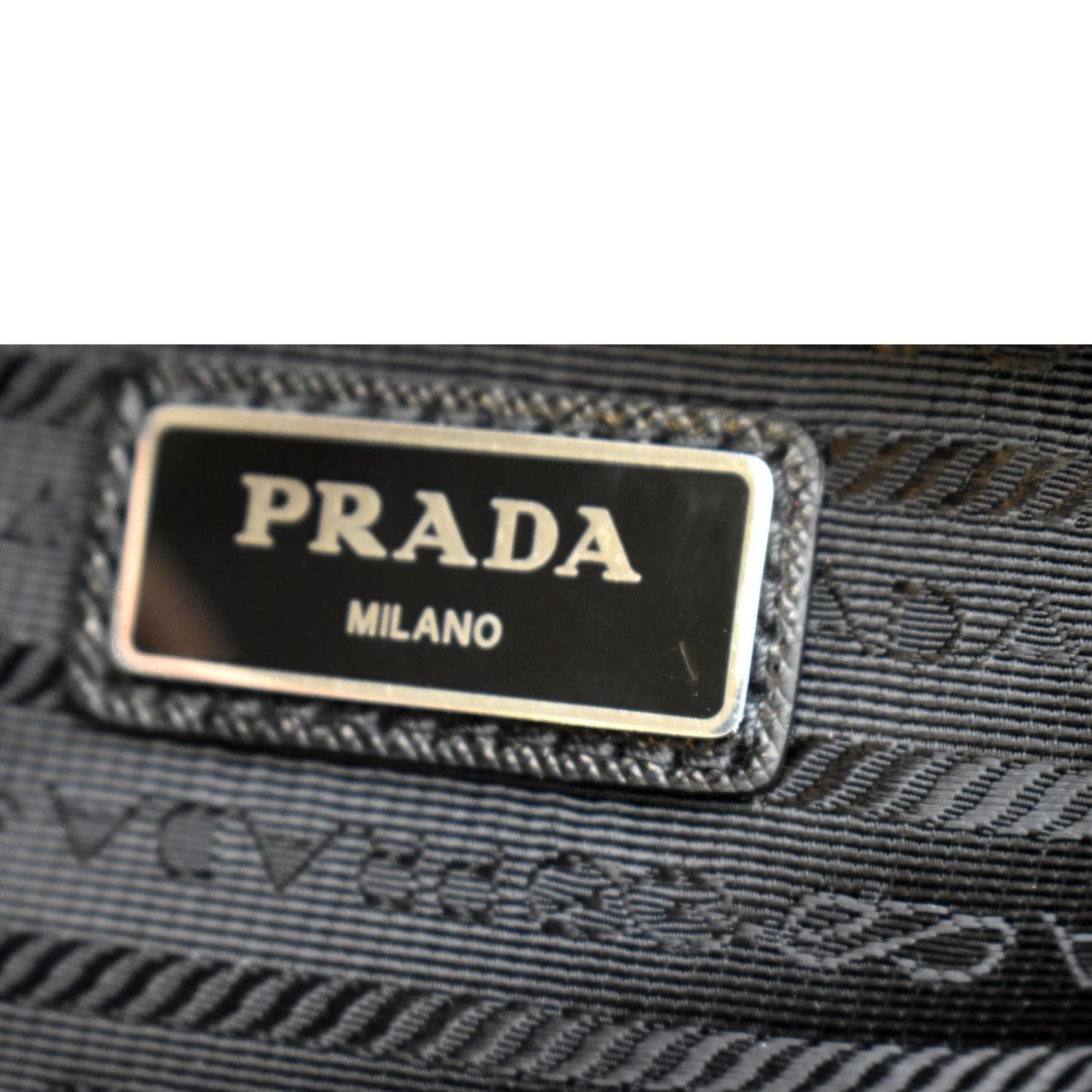 PRADA Re-Nylon Leather Shoulder Bag White