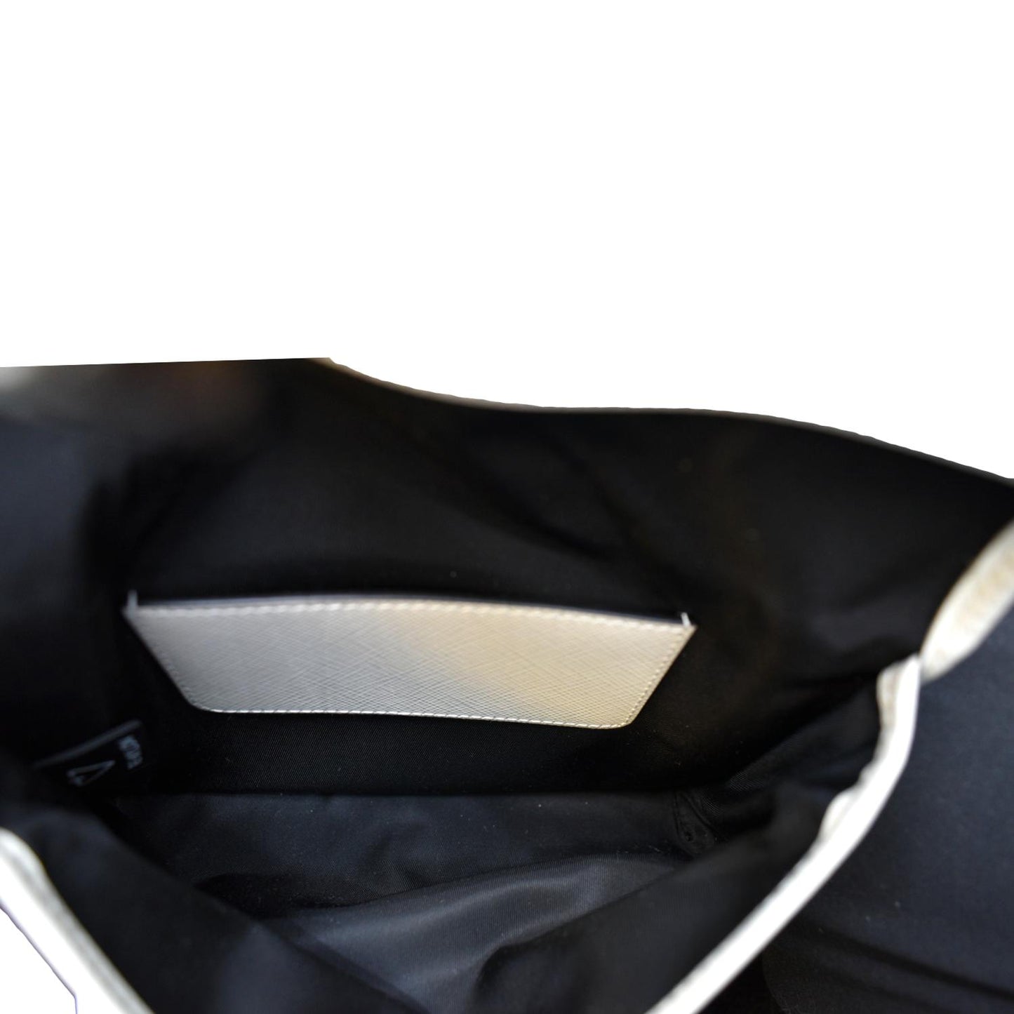 PRADA Re-Nylon Saffiano Leather Smartphone Case Shoulder Bag White