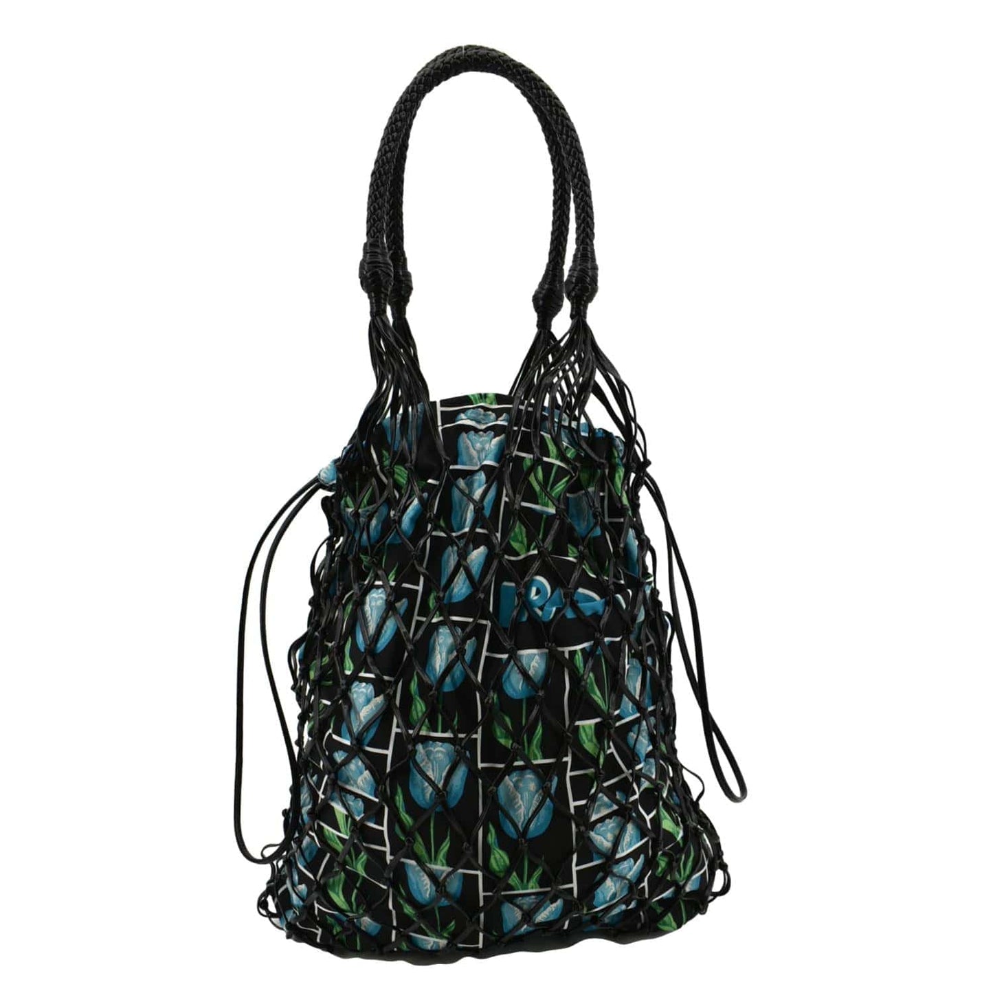 PRADA Rete Fabric Mesh Tote Bag Multicolor